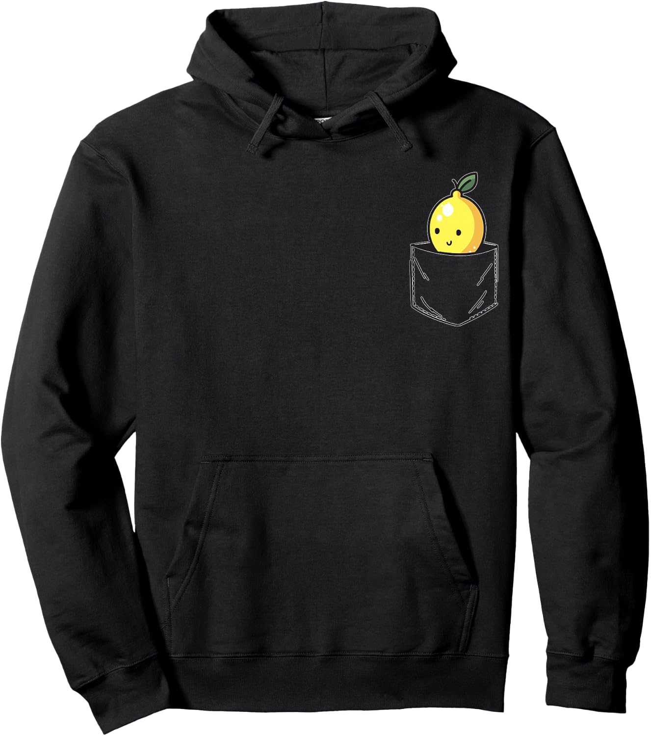 Zitronentasche Lustige Zitrone in der Tasche Hoodie - Hoodie | Black
