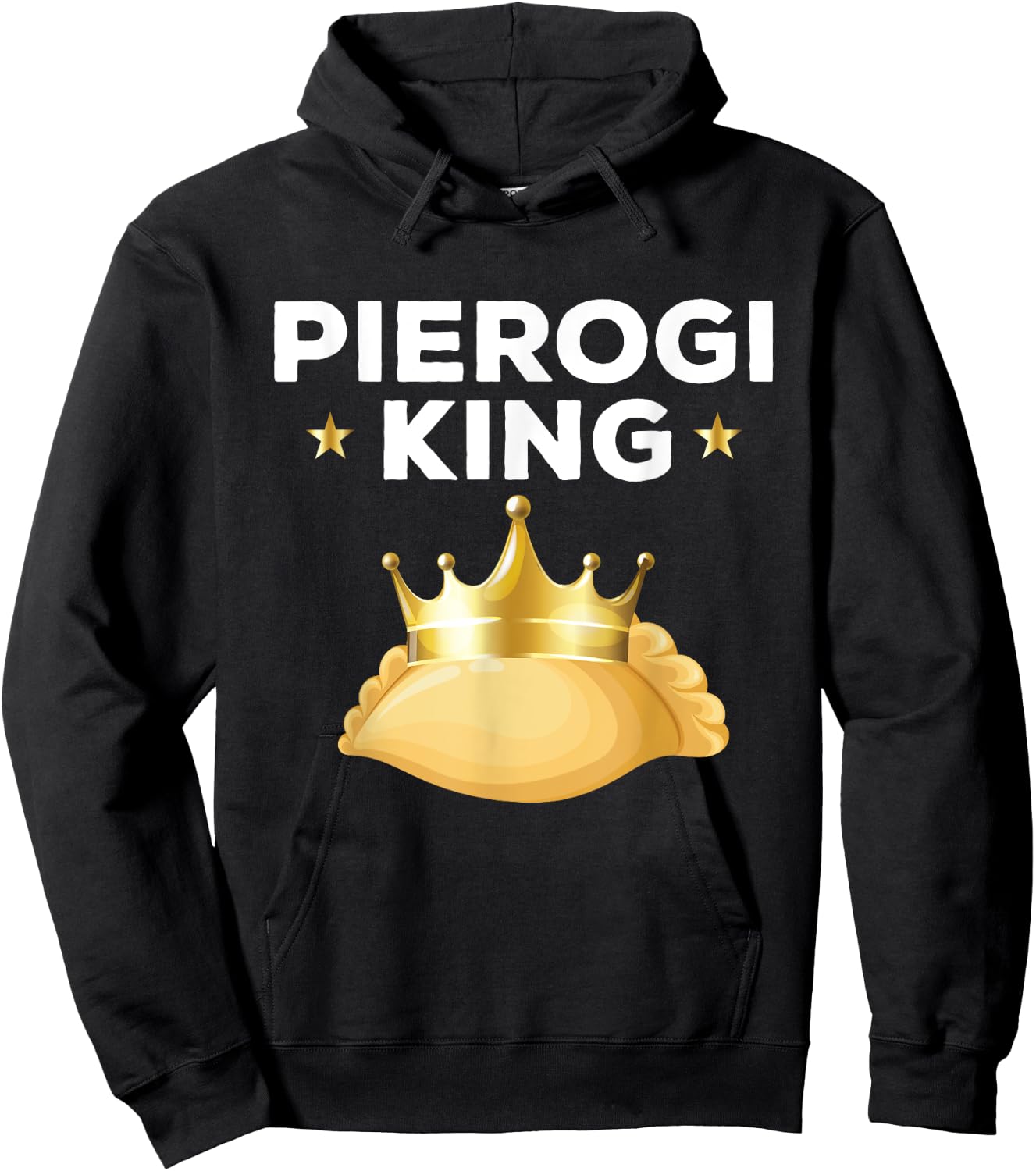 Funny Pirogies King Poland Traditional Foods Men Hoodie - Hoodie | Black