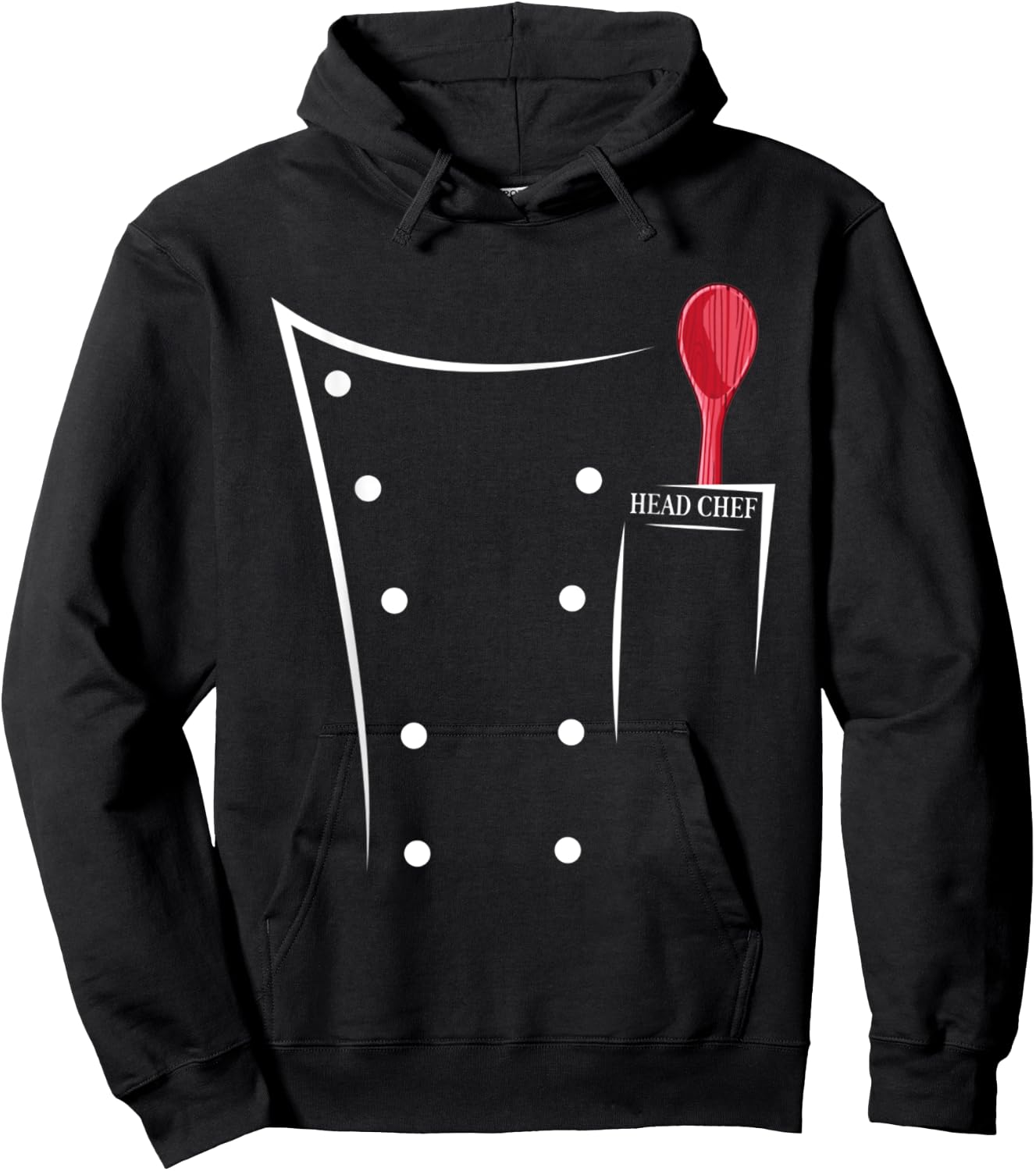 Funny Chef Chef's Jacket Chef BBQ Chef , black Hoodie - Hoodie | Black
