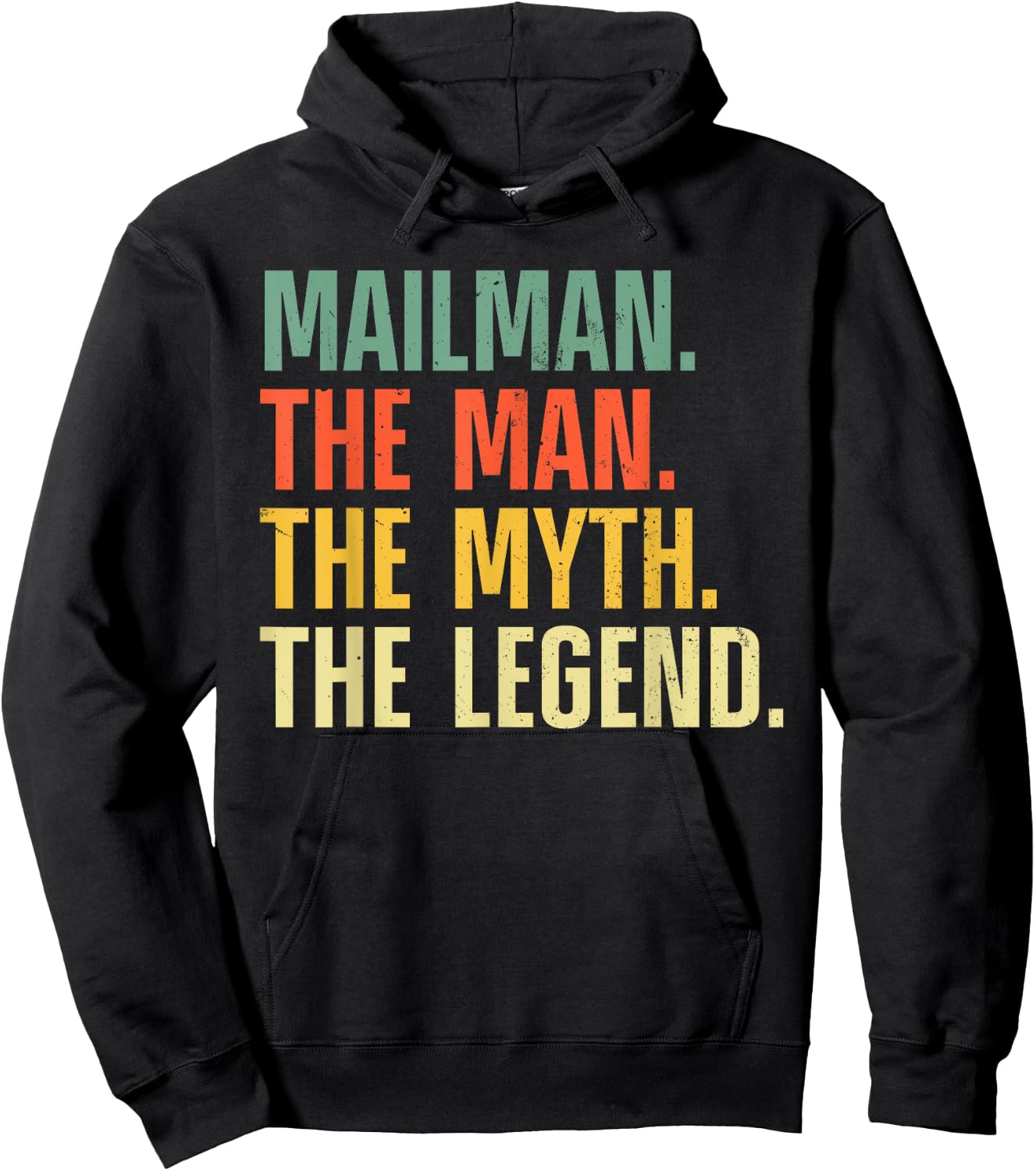 Mailman Art Dad Mail Carrier Postal Worker Mail Man Hoodie - Hoodie | Black