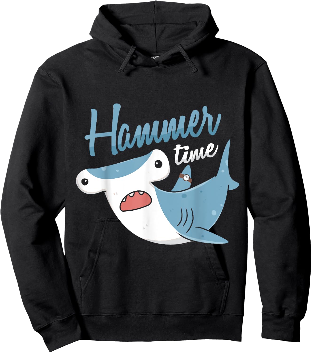 Hammer Time Hammerhead Shark Marine Biologist Hoodie - Hoodie | Black