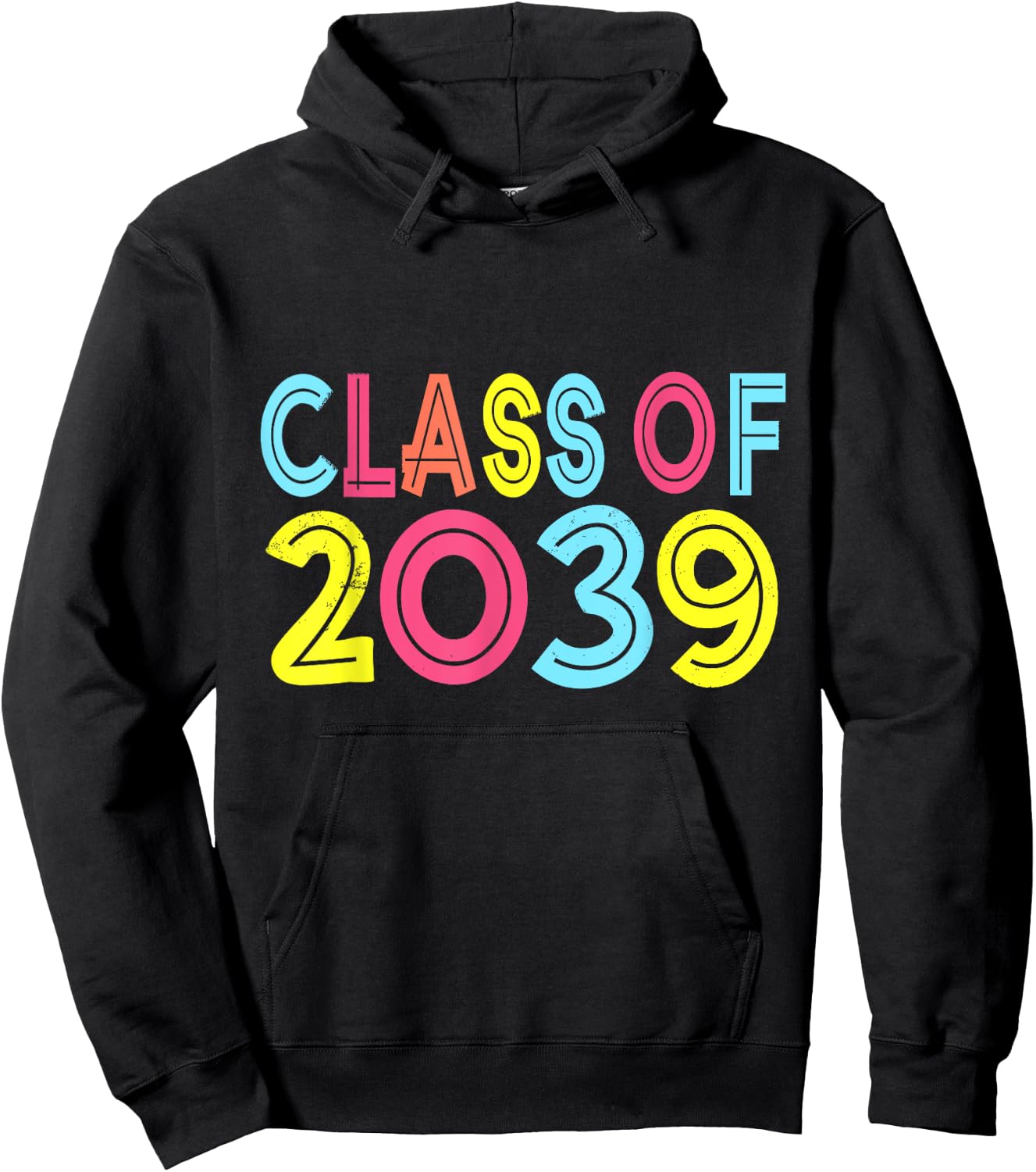 Class of 2039 Grow With Me First Day of School Graduation Hoodie - Hoodie | Black