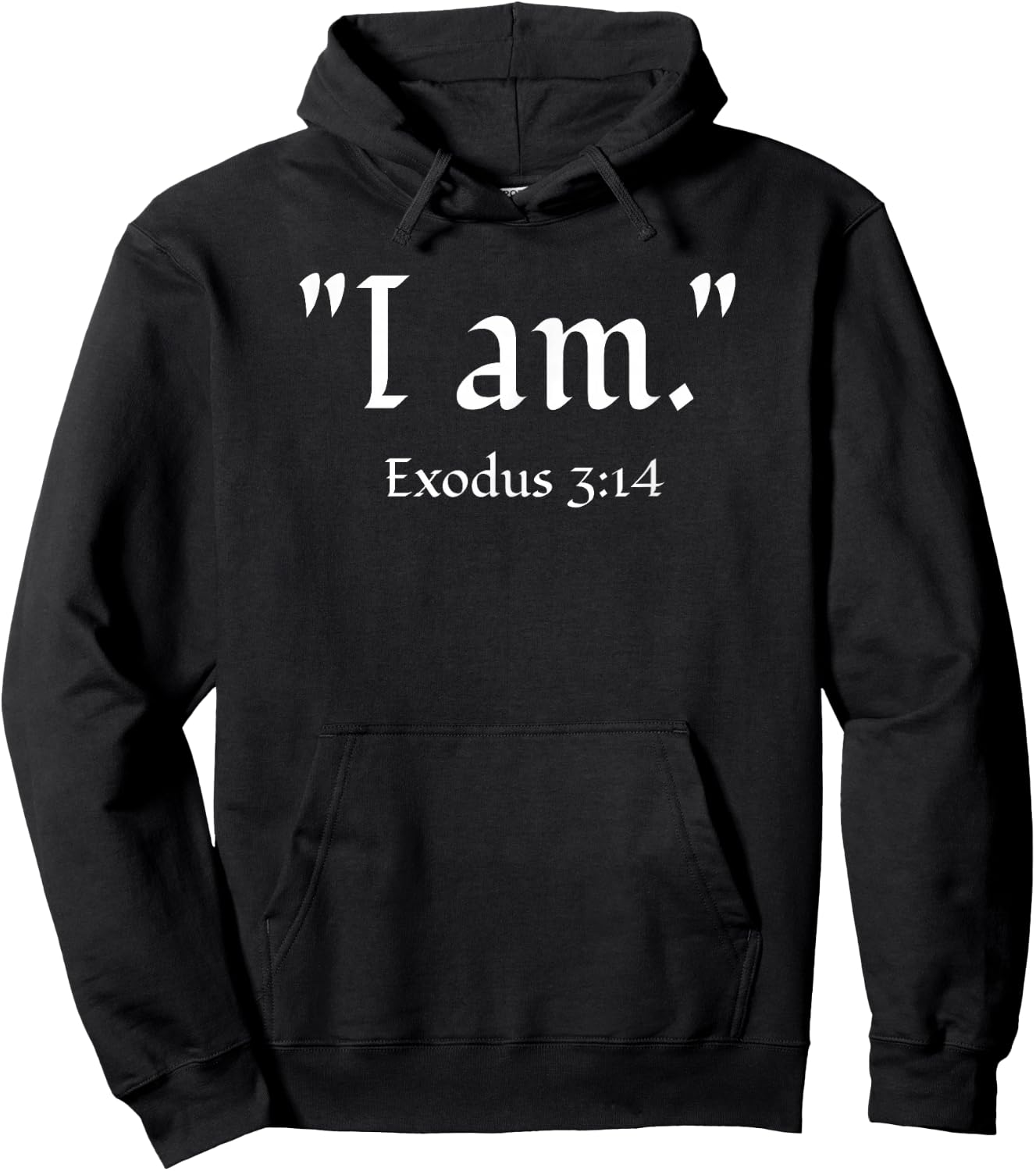 I Am Exodus 3:14 Christian Hoodie - Hoodie | Black