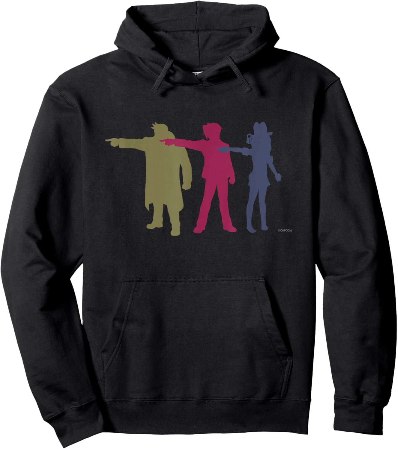 Ace Attorney Investigations Collection Triple Objection (A) , Black, S Hoodie - Hoodie | Black