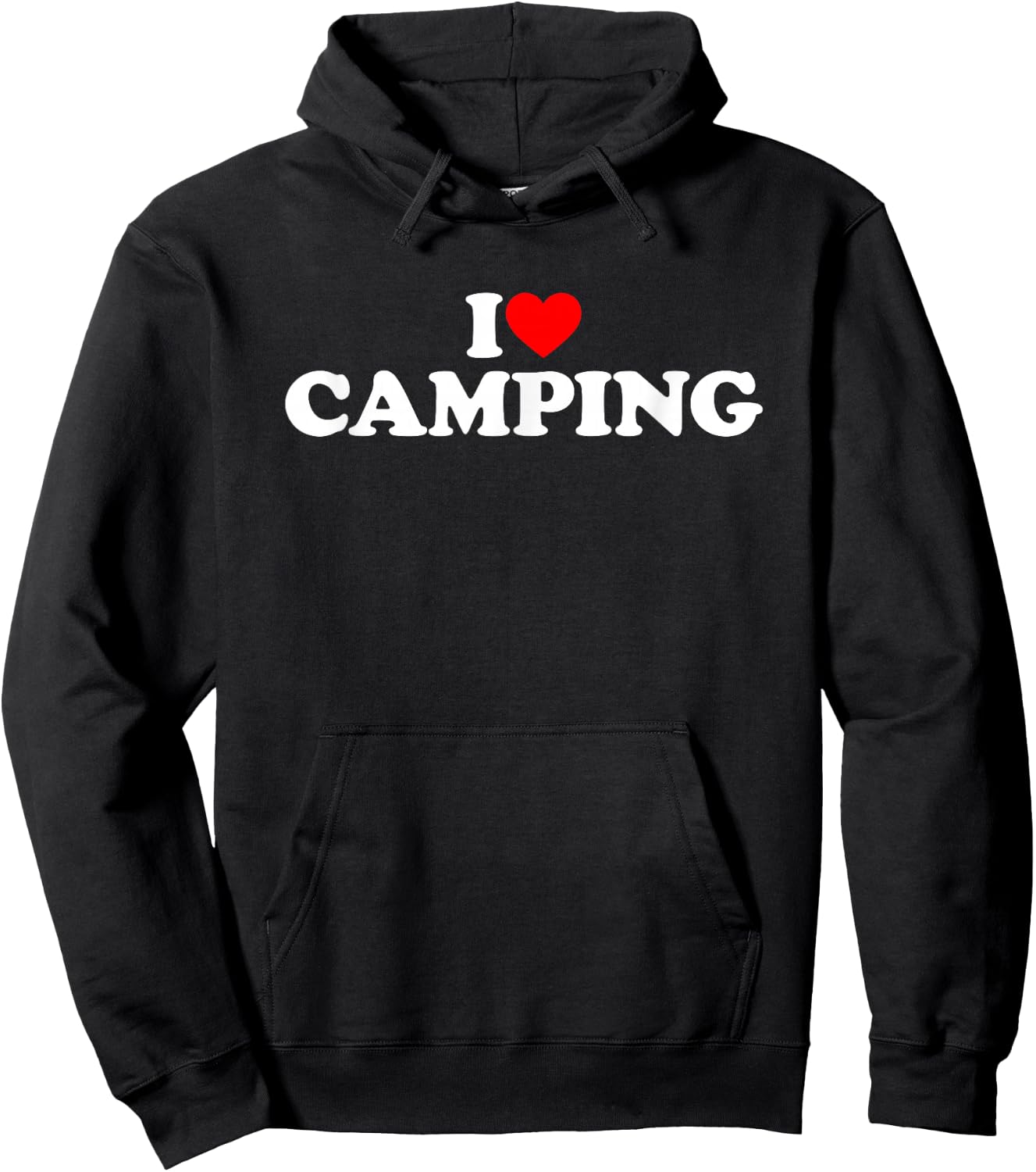 I Love Camping Hoodie - Hoodie | Black