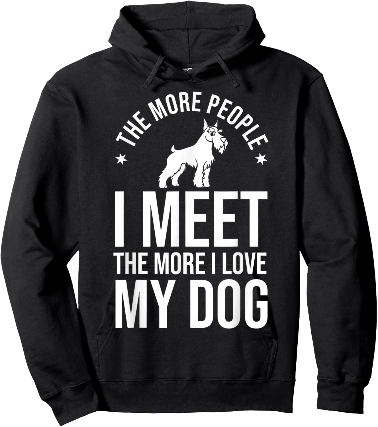 Schnauzer Dog Puppies Owner Lover Hoodie - Hoodie | Black