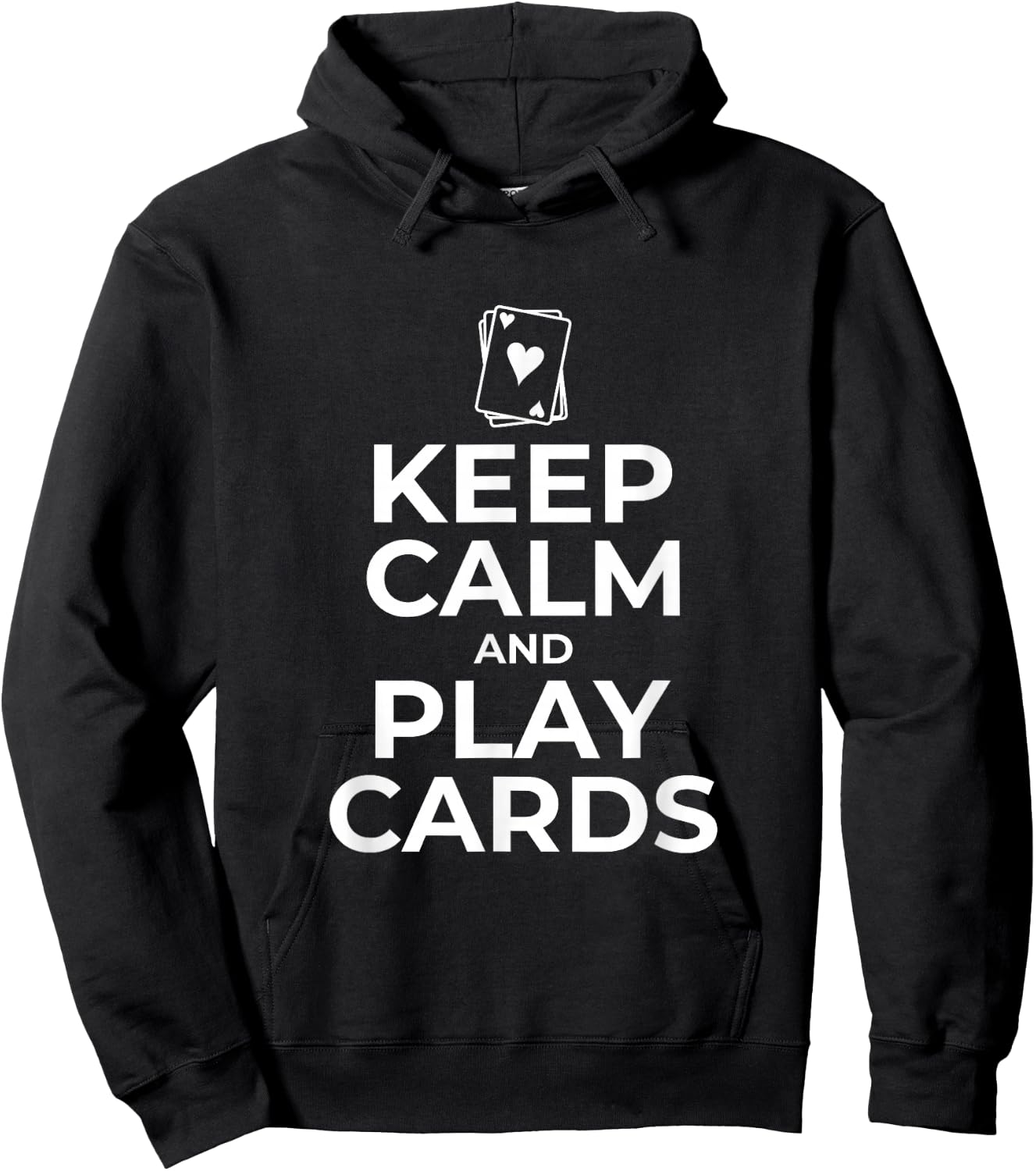 Card Player Playing Player Keep Calm and Play Cards Hoodie - Hoodie | Black