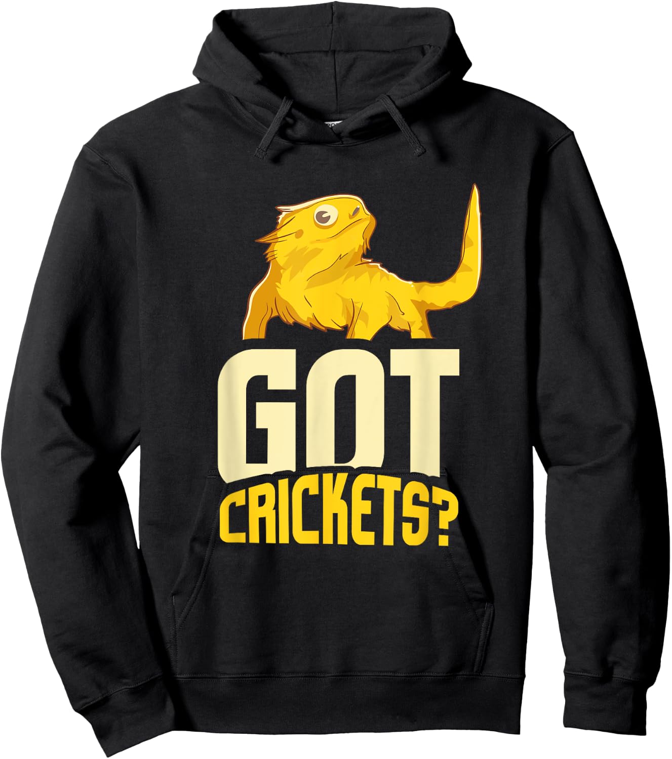 Reptile Lover I Got Crickets Bearded Dragon Hoodie - Hoodie | Black