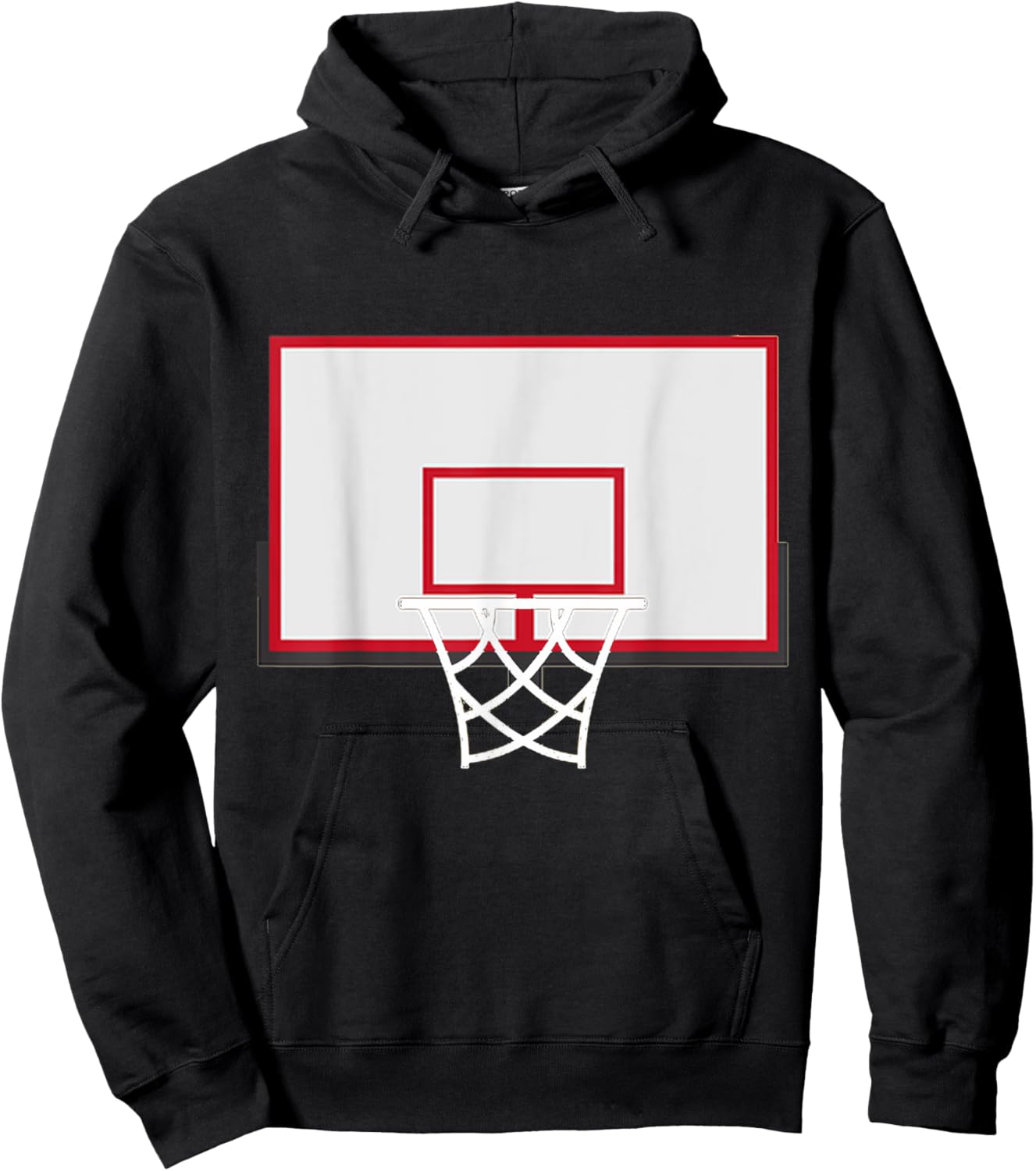 Basketball Backboard With Hoop Costume Shirt Rim Dunks Hoodie - Hoodie | Black