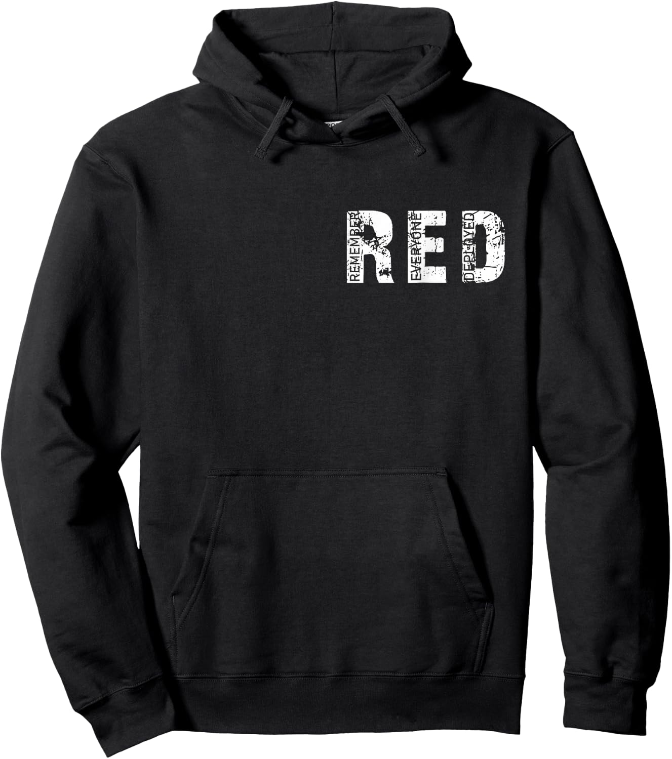 On Fridays We Wear Red Soldiers Veterans Day and Friday RED Hoodie - Hoodie | Black