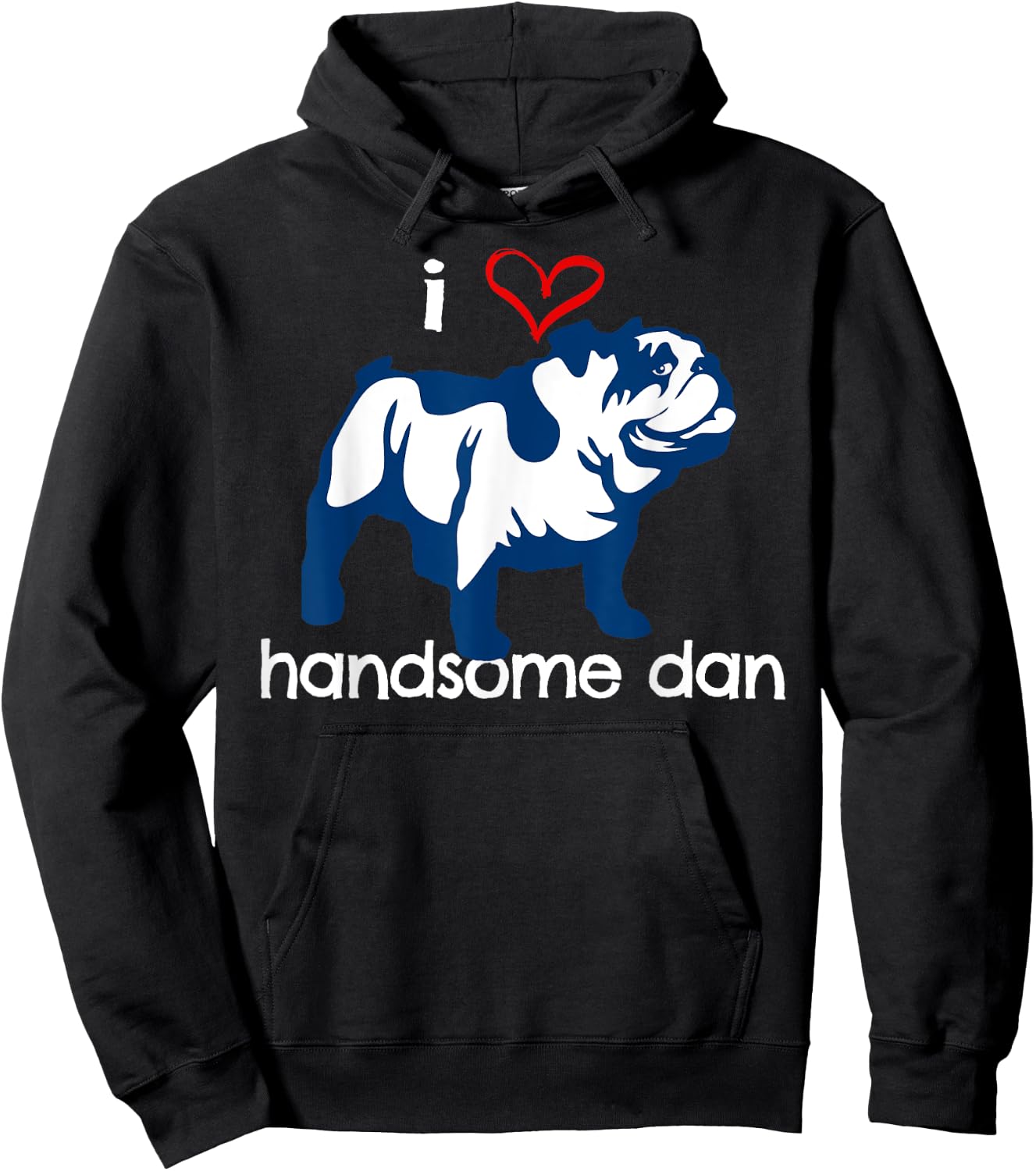 I Love Handsome Dan Hoodie - Hoodie | Black