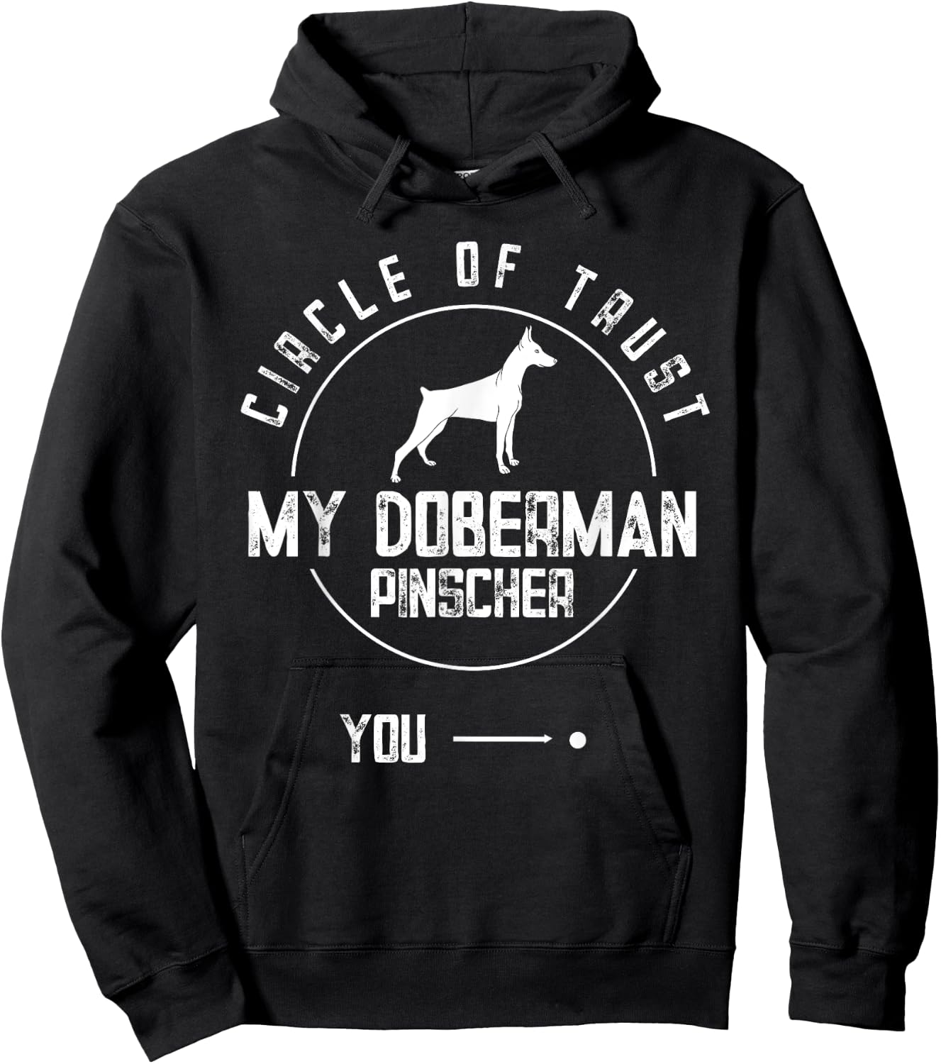 Doberman Pinscher Dog Circle Of Trust Dobie Hoodie - Hoodie | Black