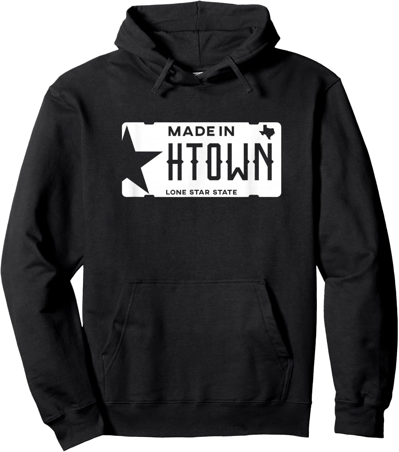 Made in H-Town Born in Houston Texas Hoodie - Hoodie | Black