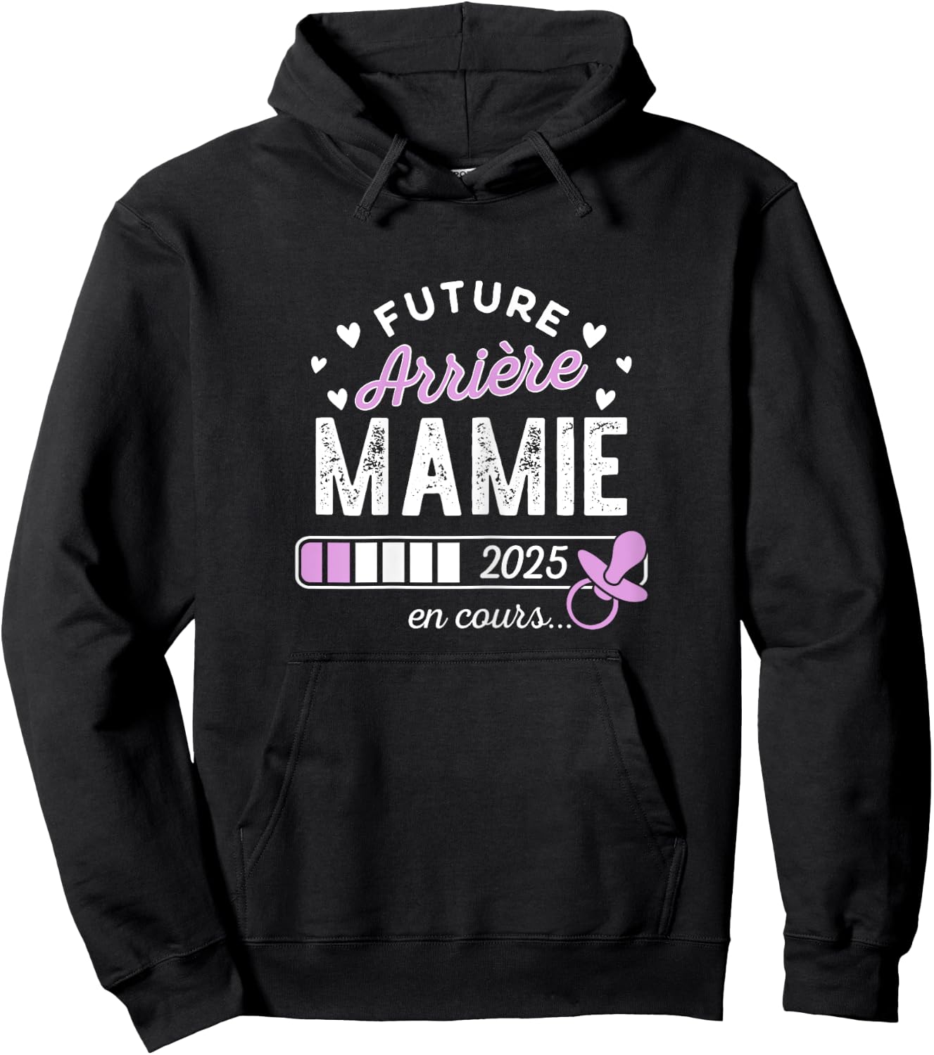 Soon Great Grandma Future Back Granny 2025 , Black, Female X-Small Hoodie - Hoodie | Black