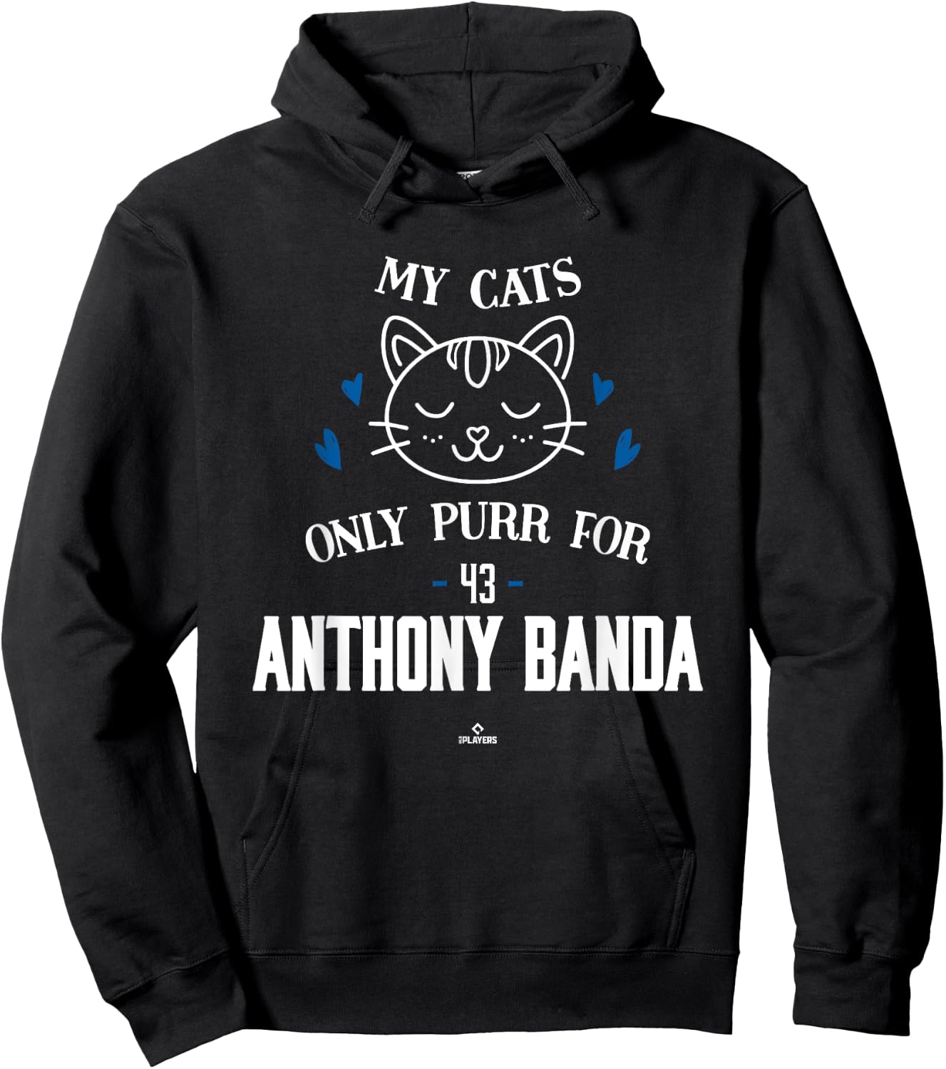 Cat Lovers for Anthony Banda Los Angeles Baseball MLBPA Hoodie - Hoodie | Black