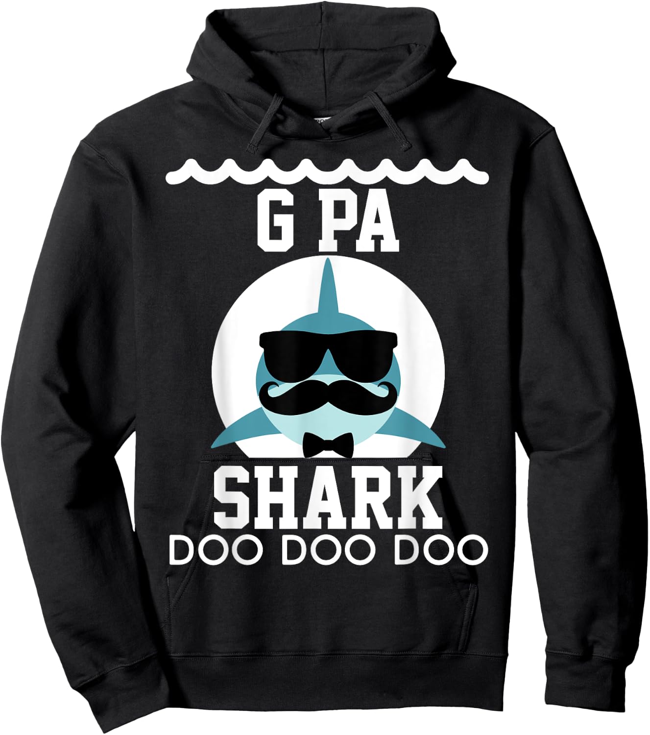 G-Pa Shark shirt Matching Family Shirts Shark Hoodie - Hoodie | Black