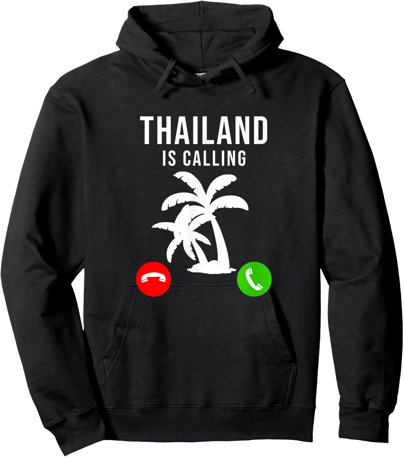 Thailand is Calling Lustiges Urlaubssouvenir Urlaub Thailand Hoodie - Hoodie | Black