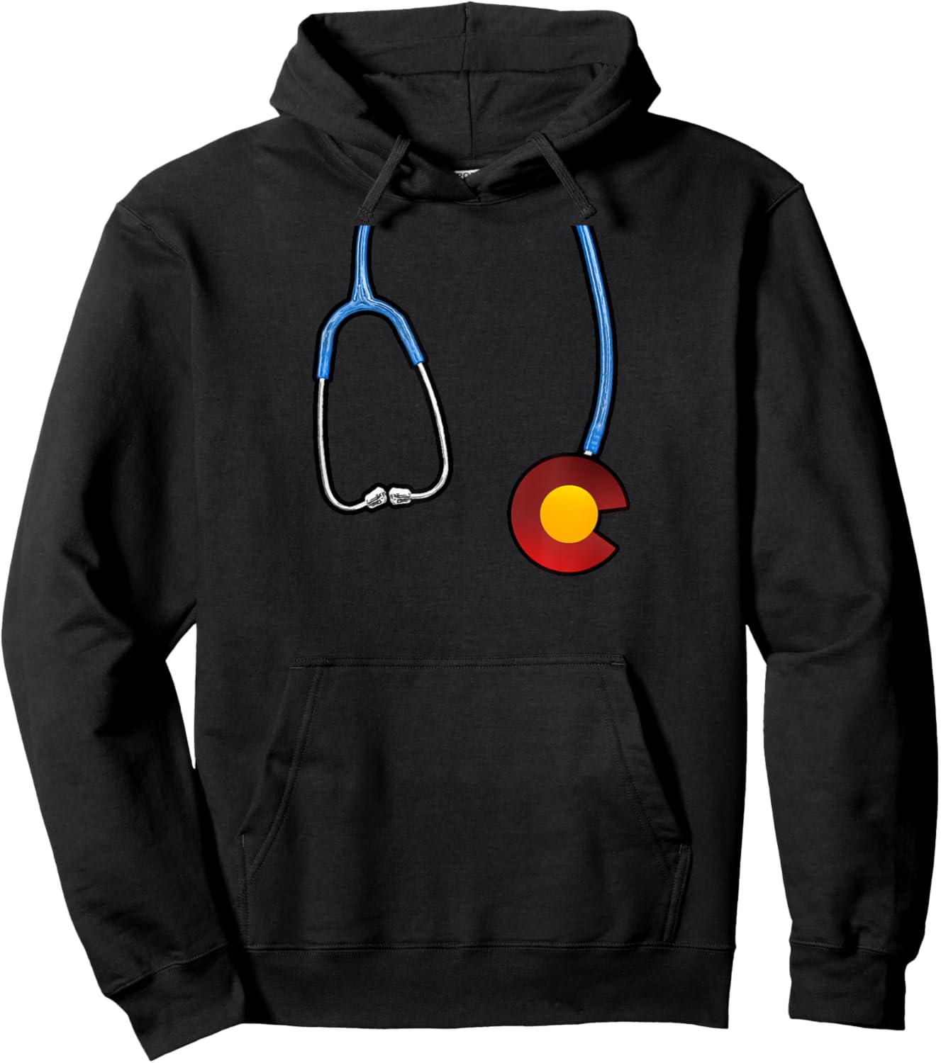 Colorado Flag Inspired Shirt for Nurse or Doctor Hoodie - Hoodie | Black