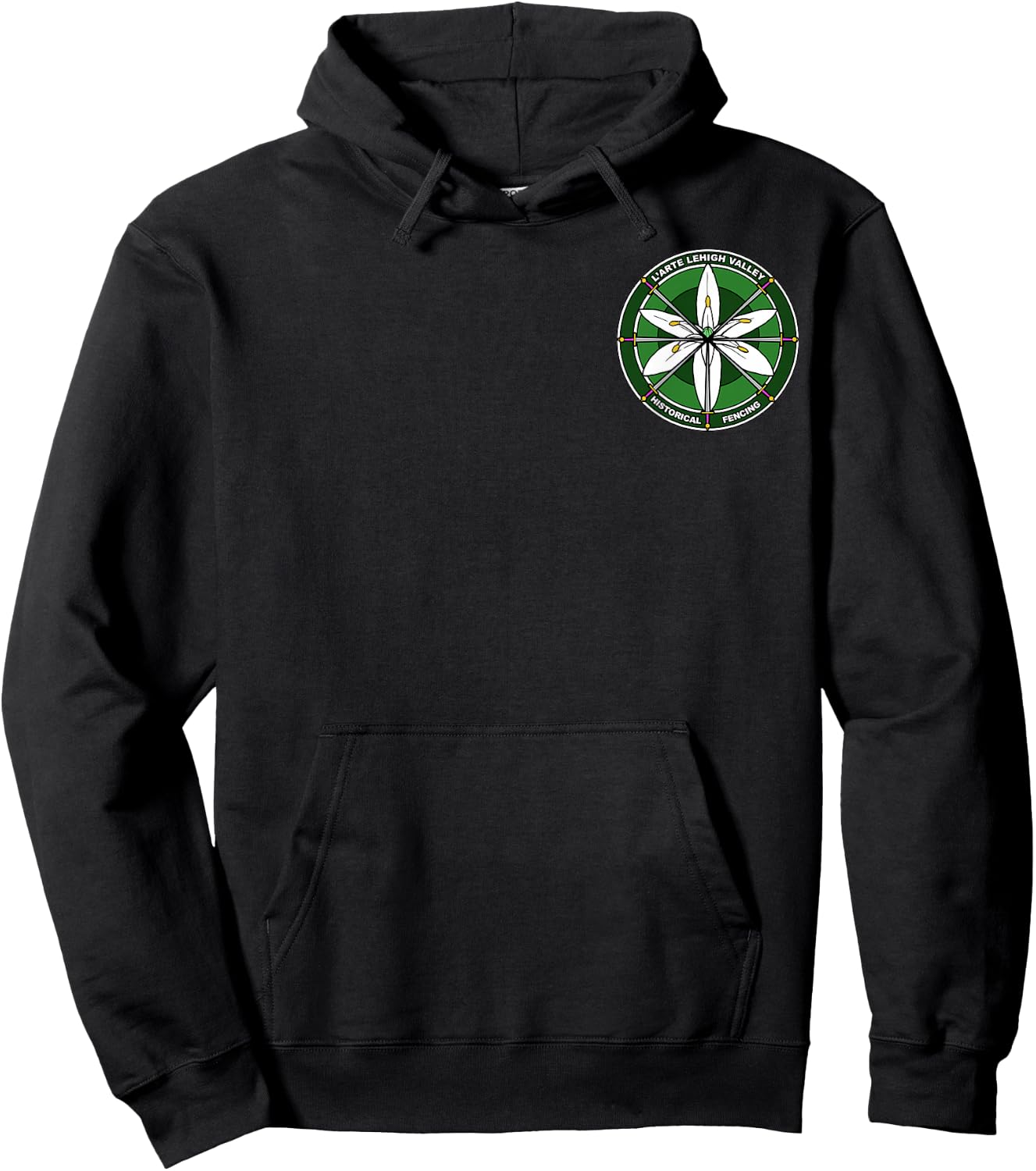 L'Arte Lehigh Valley Historical Fencing Hoodie - Hoodie | Black