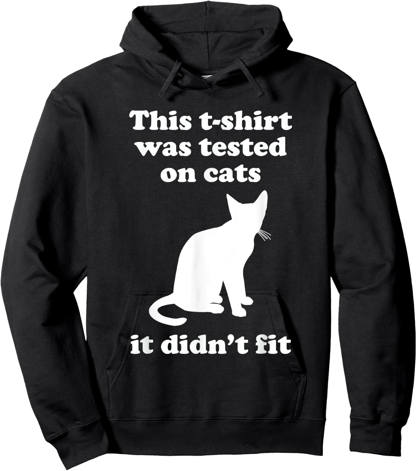 Funny Cat Gift Women Boys or Girls Sarcastic Hoodie - Hoodie | Black