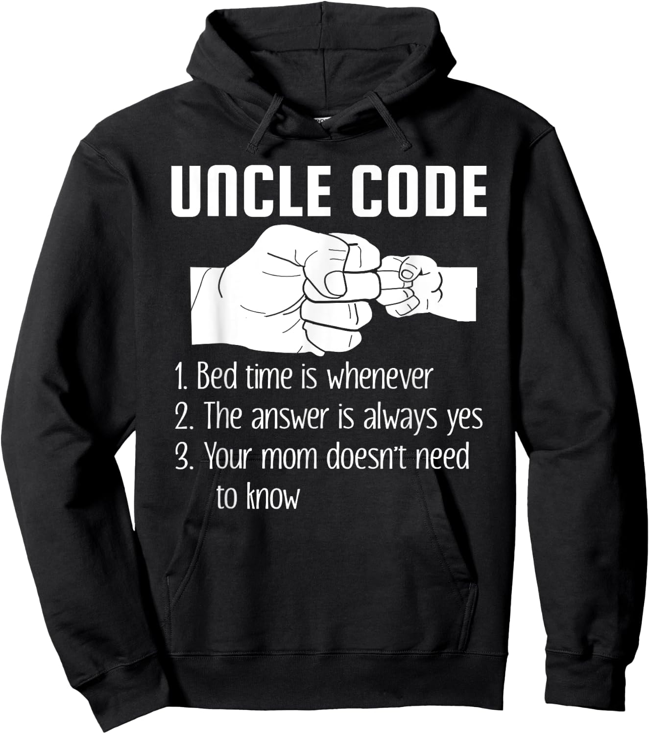 Uncle Code Bedtime is Whenever Hoodie - Hoodie | Black