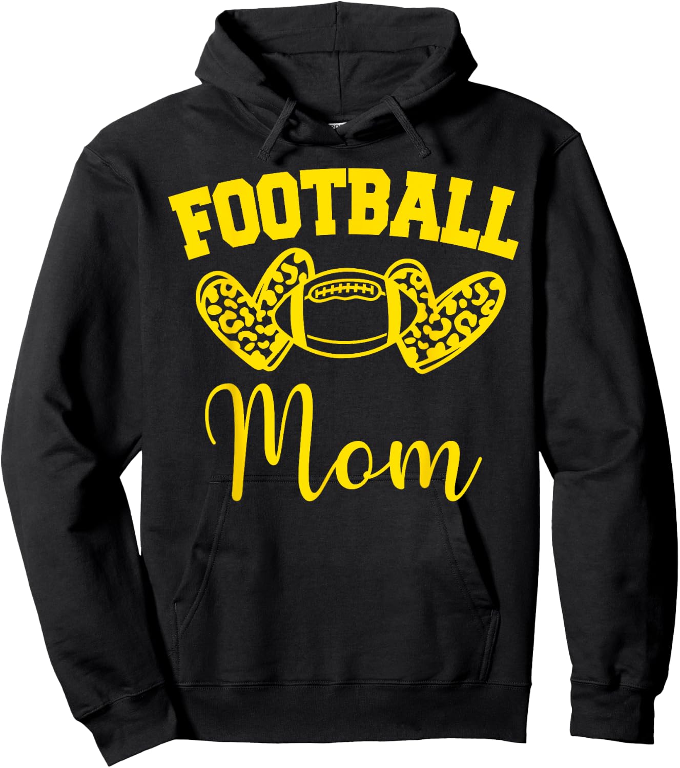 American Football Mom Football Family Matching Hoodie - Hoodie | Black