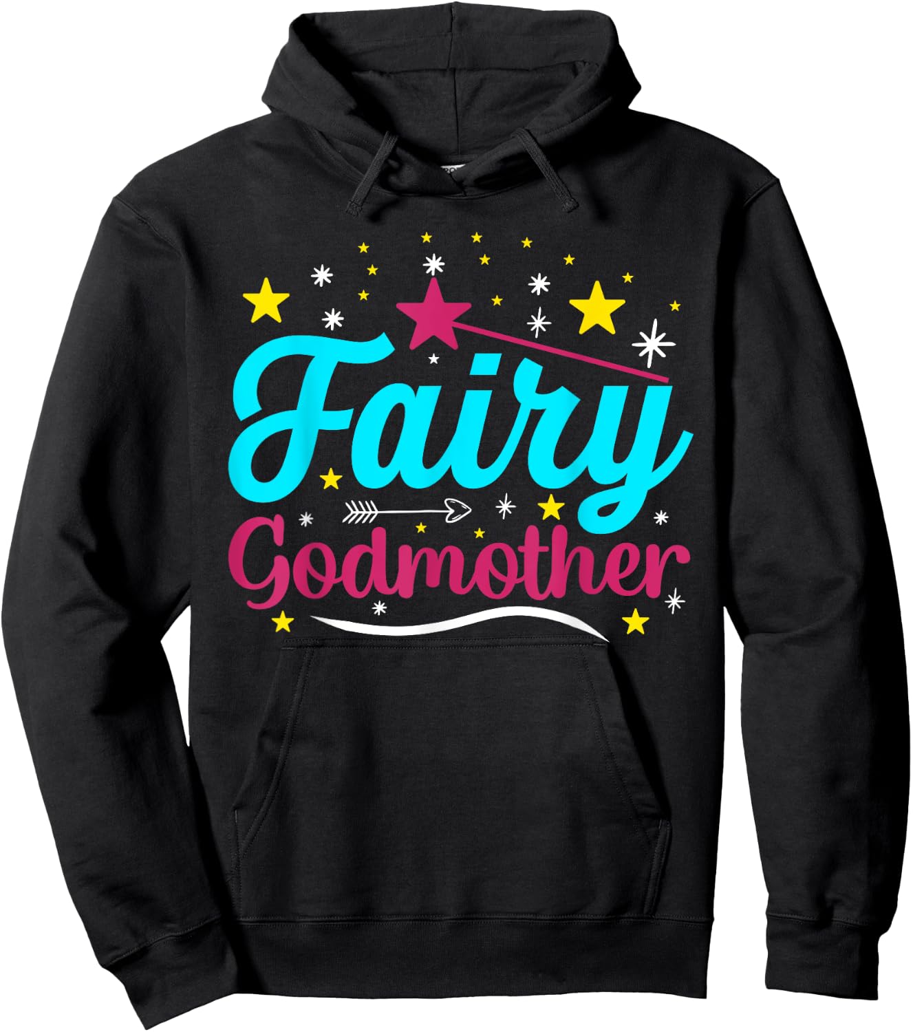 Godmother Gifts & Great Godmother Gifts Godmother Fairy Godmother , Black, Small Hoodie - Hoodie | Black