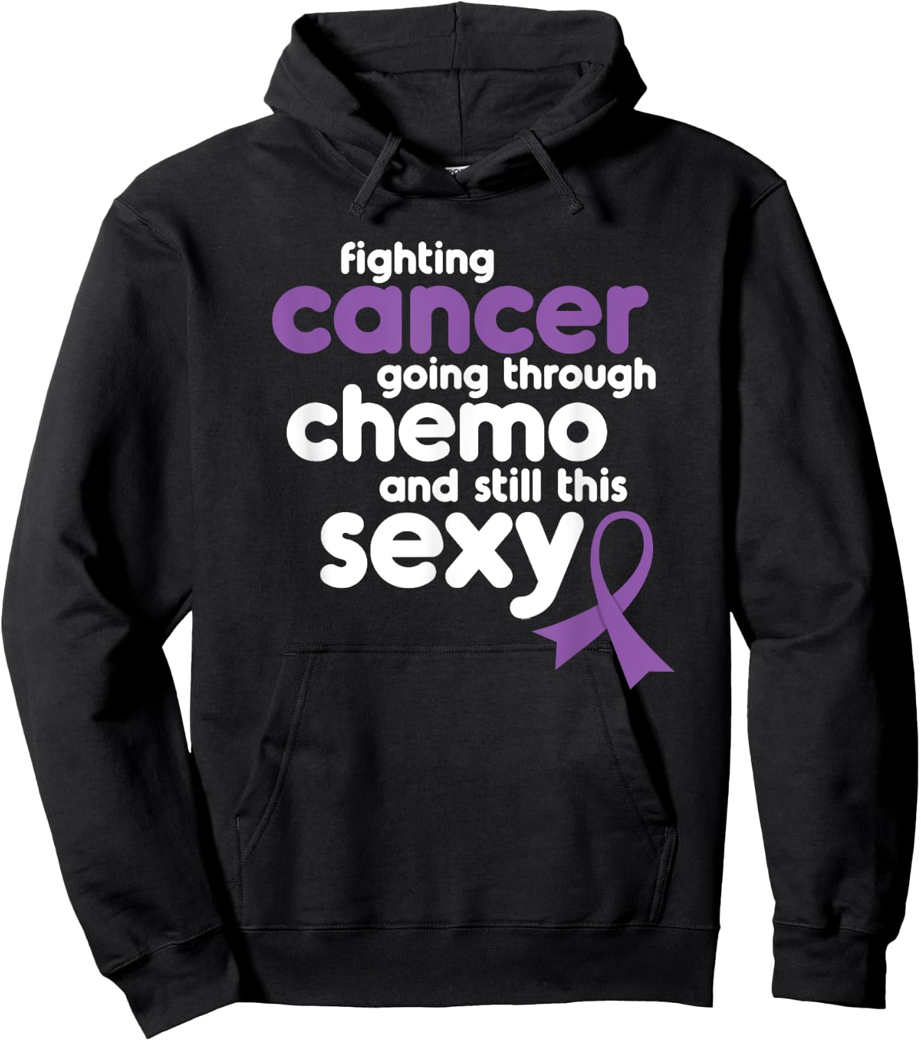 Fighting Cancer Meme for Chemo Patients | Funny Gift Hoodie - Hoodie | Black