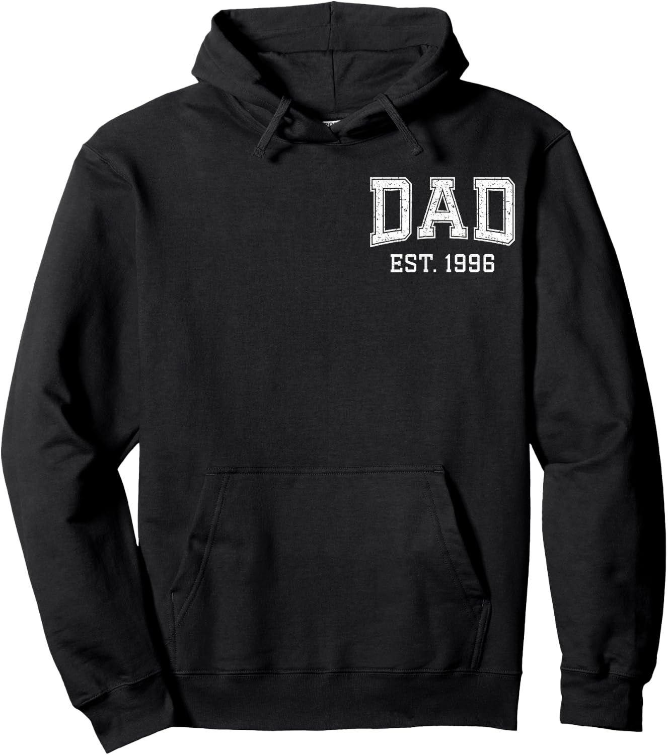 Dad Est 1996 Custom Dad Personalized Fathers Day Customized Hoodie - Hoodie | Black