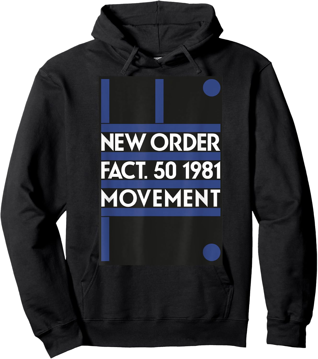 New Order Movement Fact 50 Hoodie - Hoodie | Black