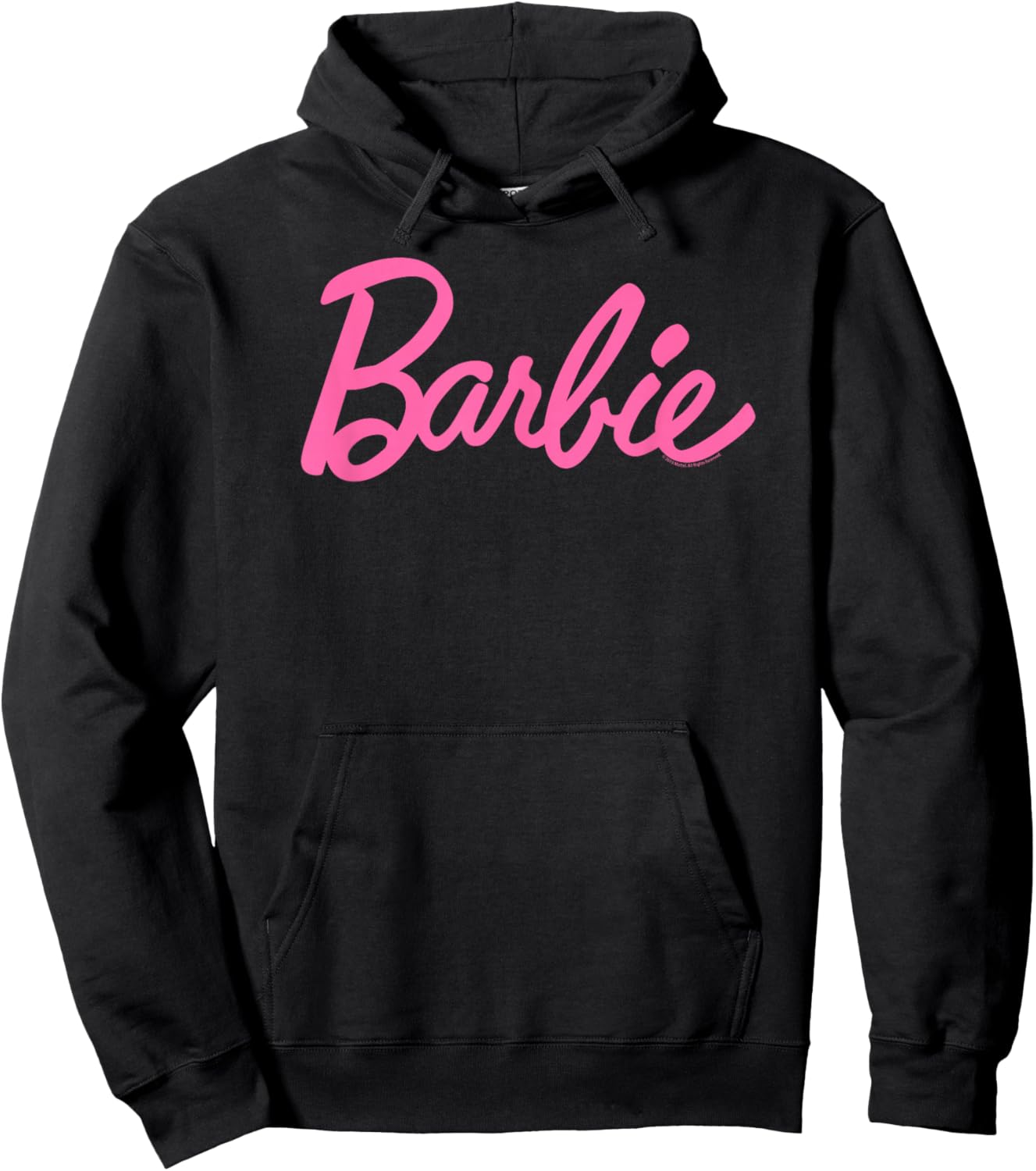 Barbie Classic Logo Pink , black Hoodie - Hoodie | Black