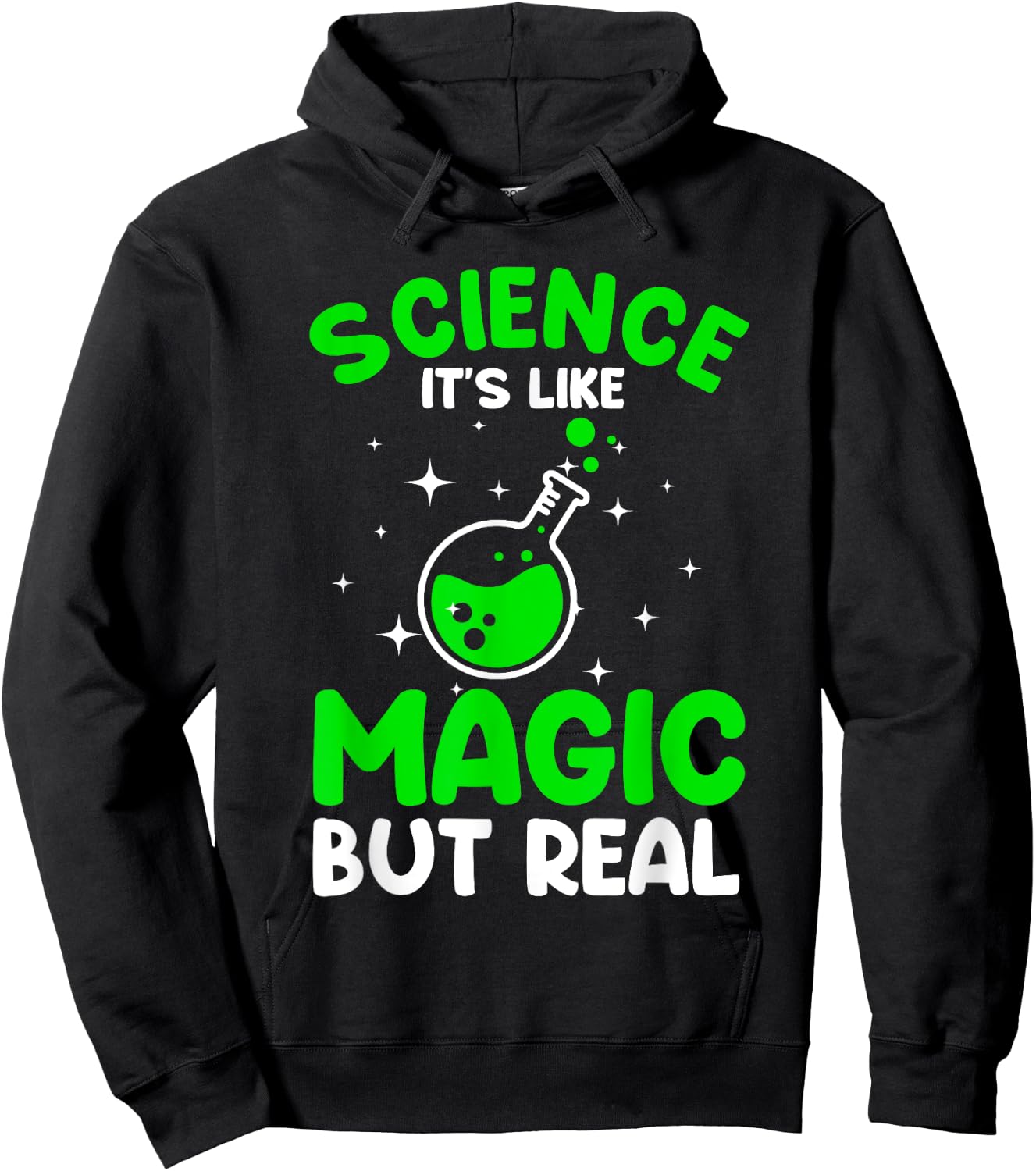 Cool Science Women Science Is Real Geek Nerd Magic Hoodie - Hoodie | Black