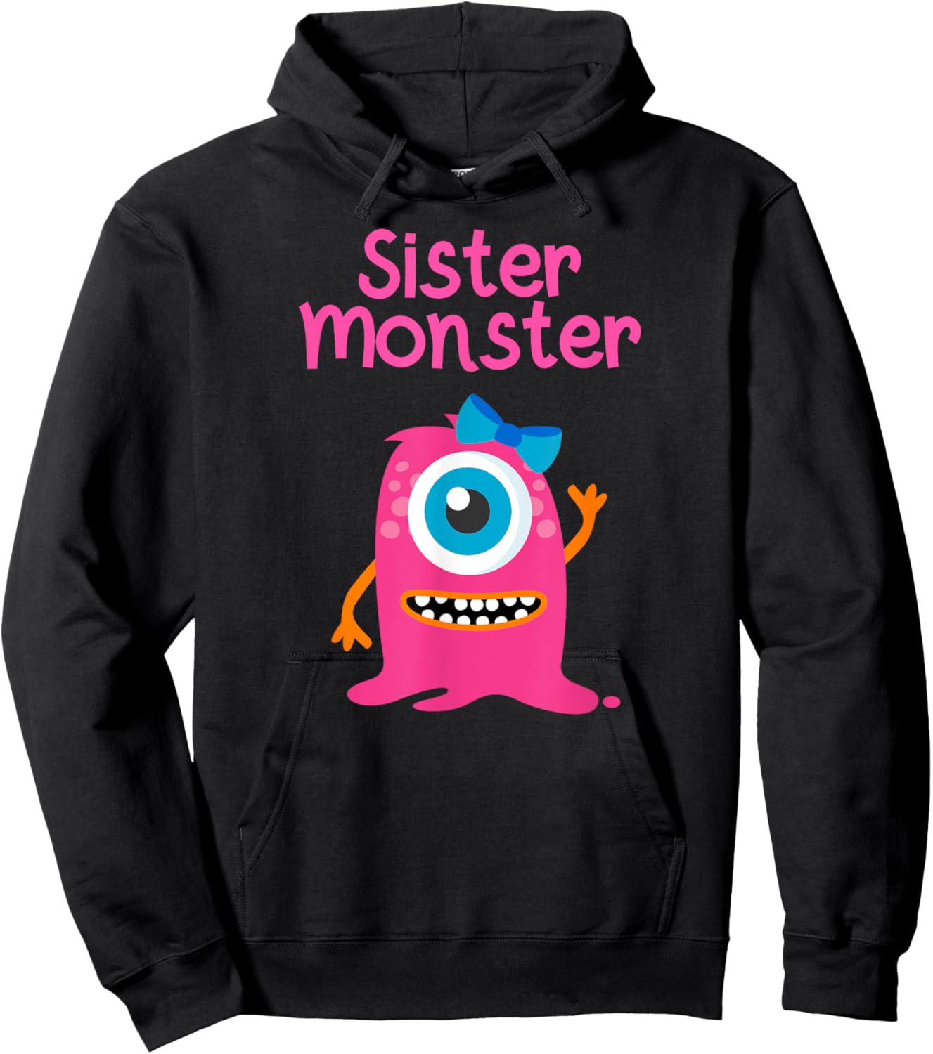 Monster T Shirt for Girls and Sisters Hoodie - Hoodie | Black