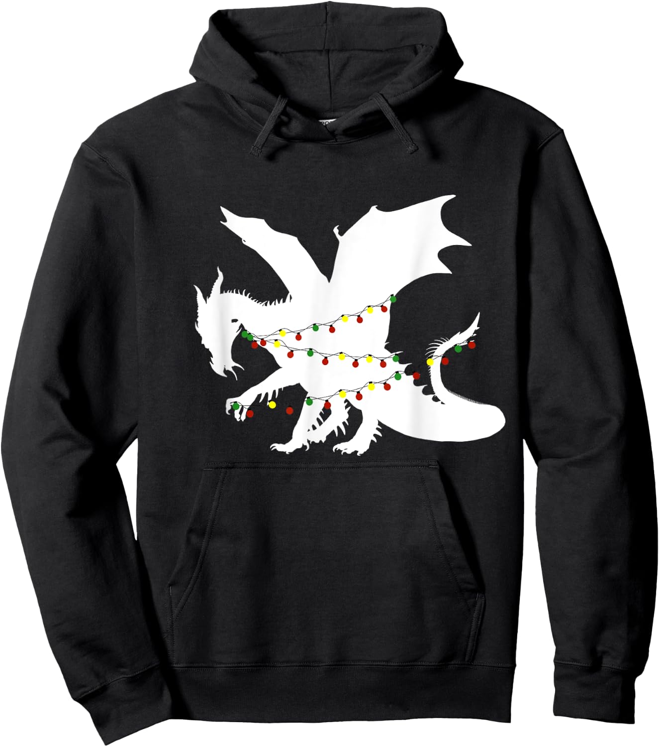 Christmas Dragon Hoodie - Hoodie | Black