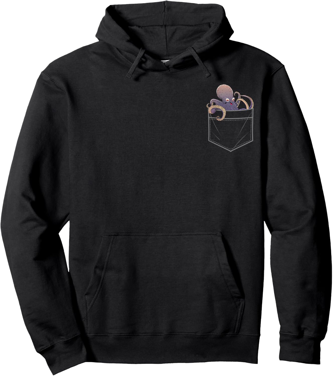 Funny Octopus Design Women Octopus Sea Animal Lovers Hoodie - Hoodie | Black
