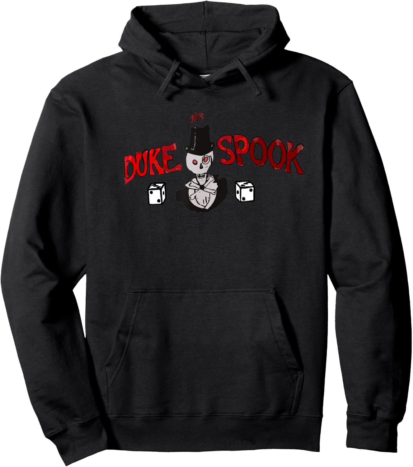 Duke the Spook. WWII Bomber Nose art Hoodie - Hoodie | Black