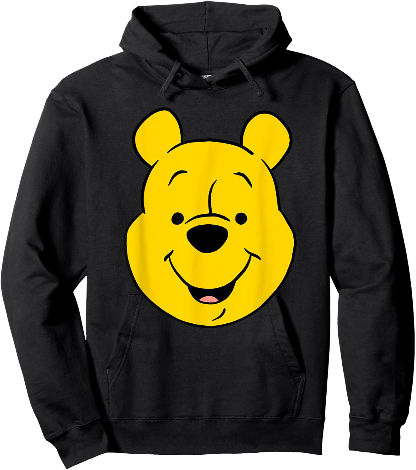 Disney Winnie The Pooh Pooh Bear Large Face , gray Hoodie - Hoodie | Black