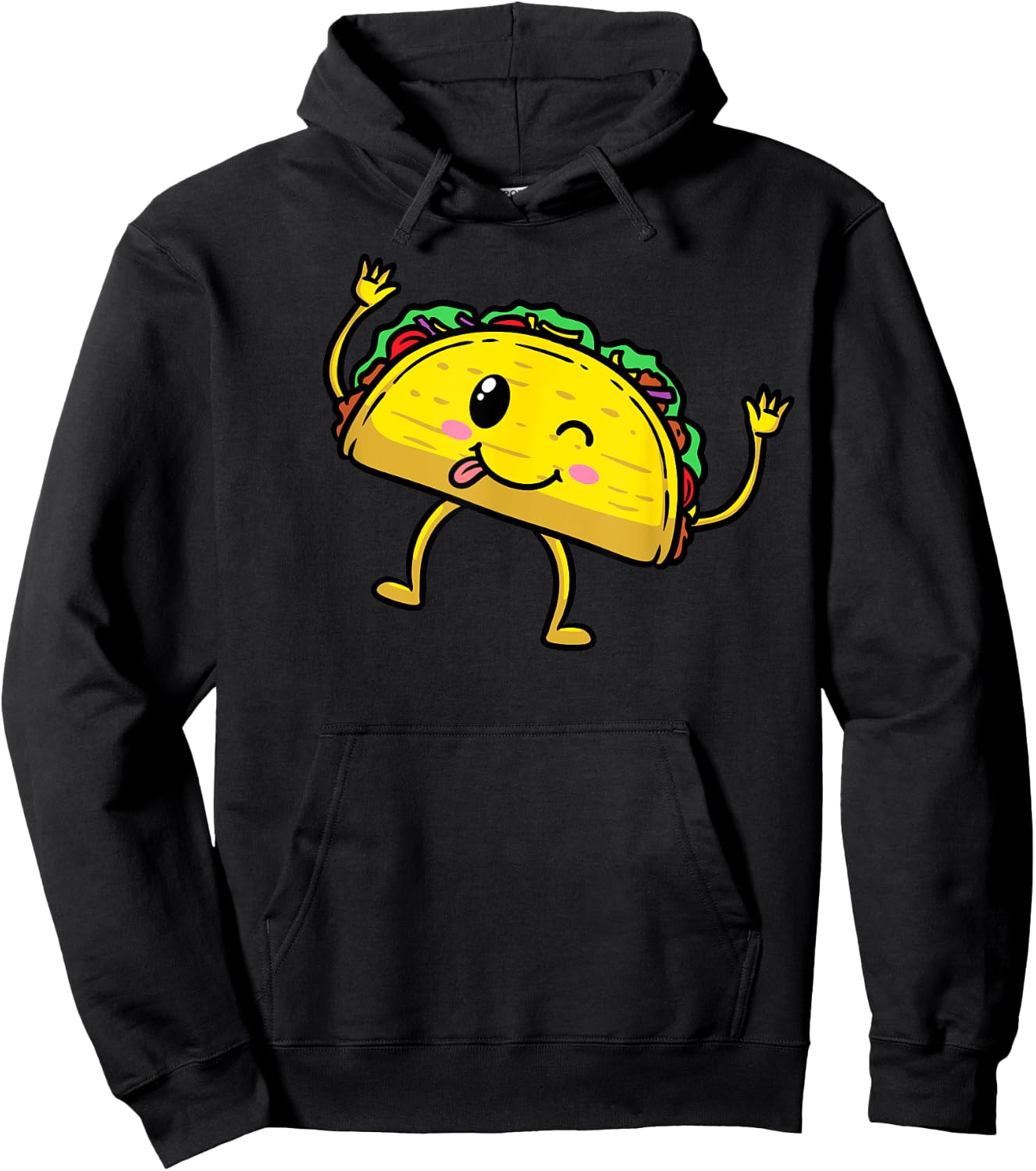 Taco Mexican Food Cinco De Mayo Men Women Hoodie - Hoodie | Black