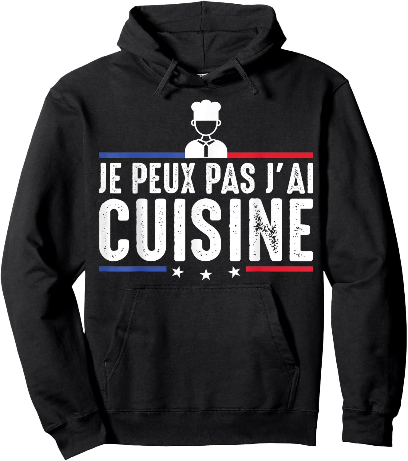 Je Peux Pas J'ai Cuisine Food Chef Cuisto Funny , Black, S Hoodie - Hoodie | Black