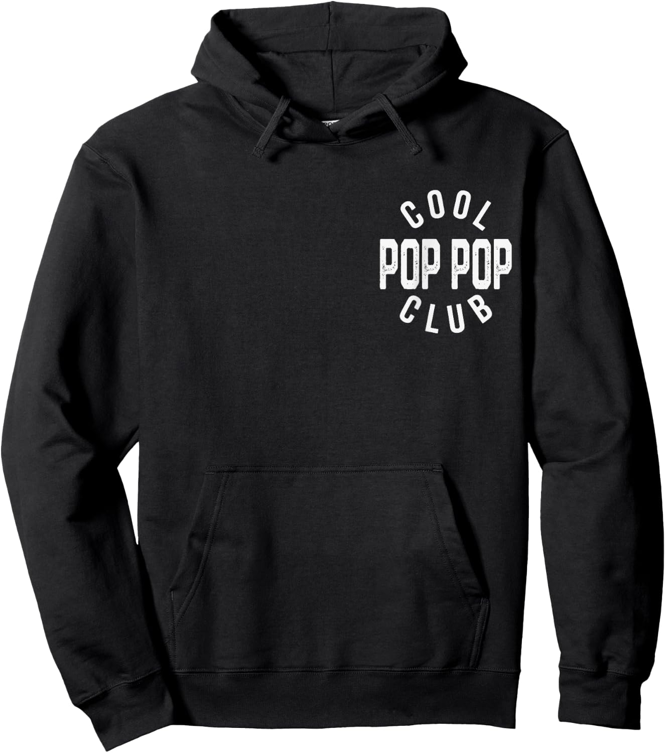 Cool Pop Pop Club Retro Vintage Graphic Hoodie - Hoodie | Black