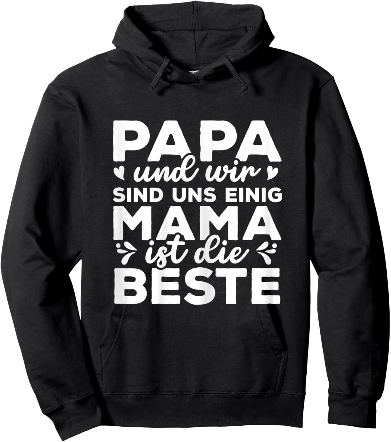 Muttertag Mama Ist Die Beste Hoodie - Hoodie | Black