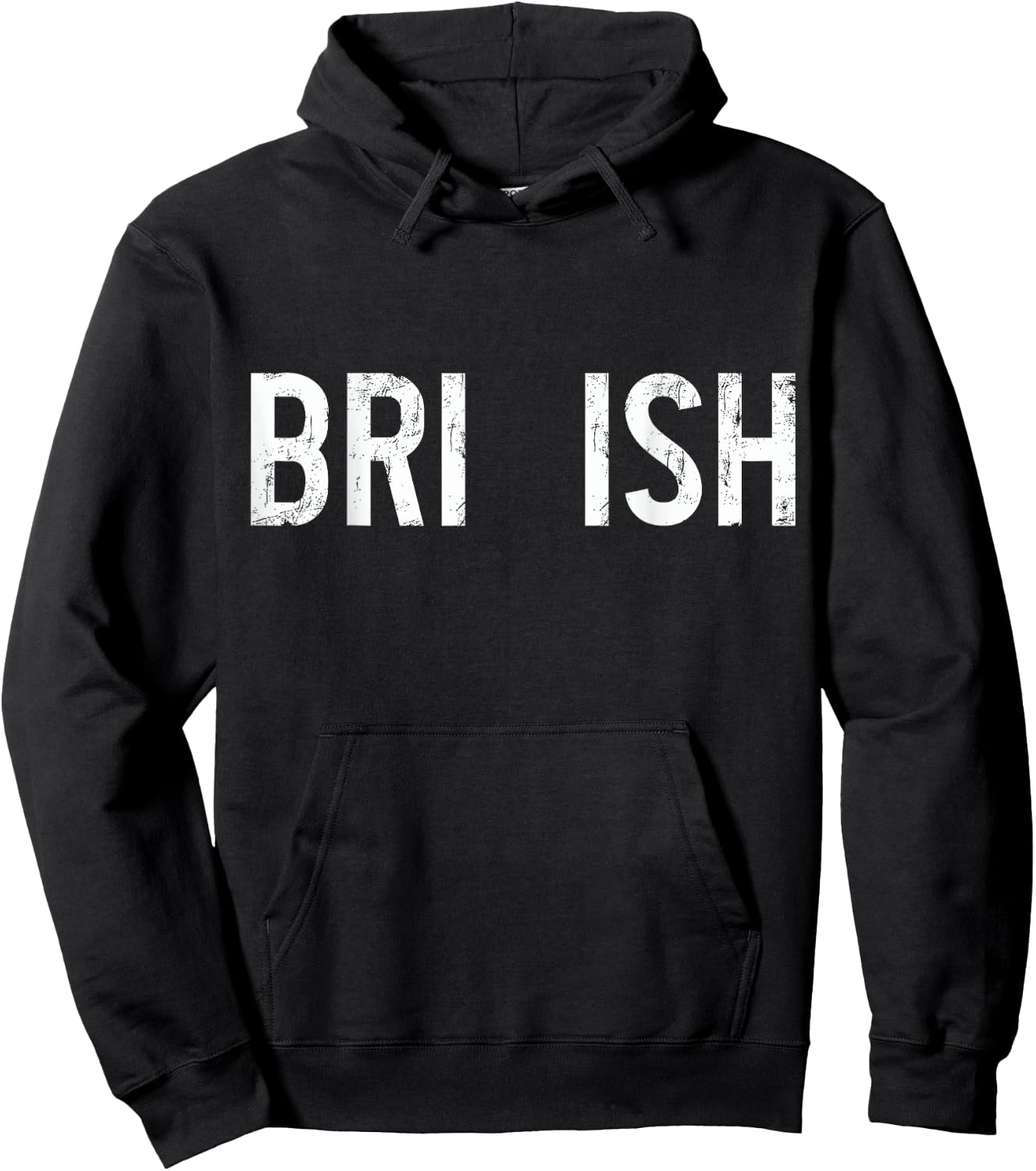 Bri Ish Funny British Accent Pride UK United Kingdom English Hoodie - Hoodie | Black