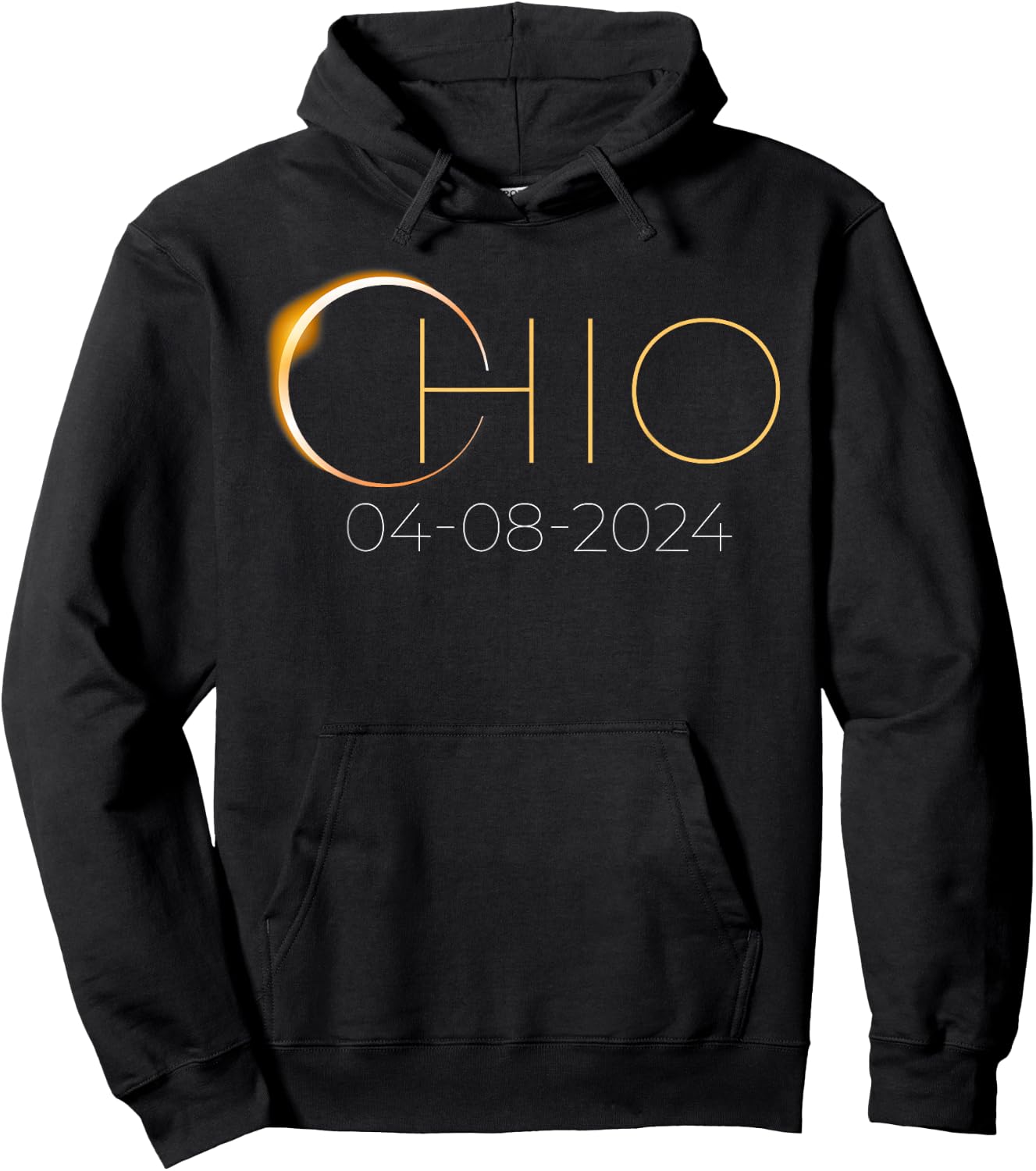Solar Eclipse 2024 Shirt State Ohio Total Solar Eclipse Hoodie - Hoodie | Black