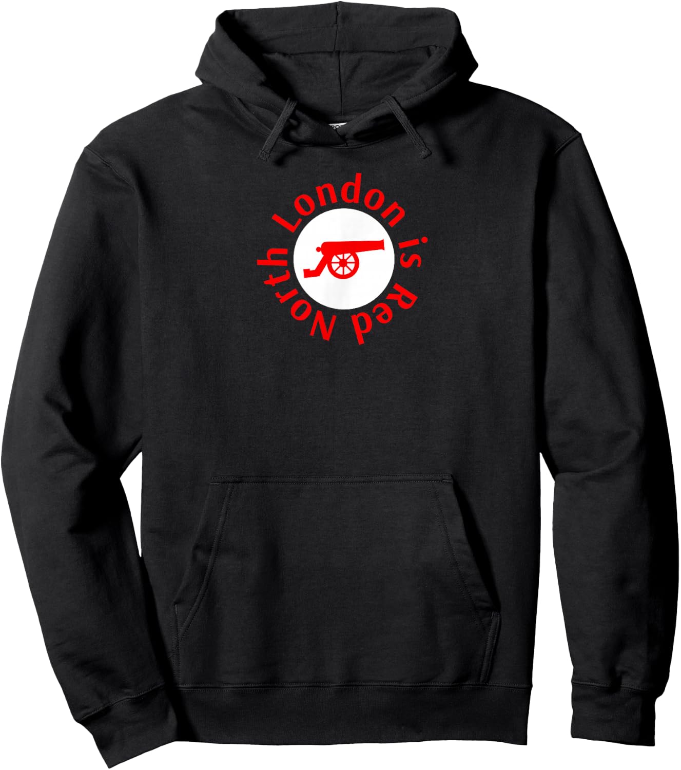 North London is Red Hoodie - Hoodie | Black
