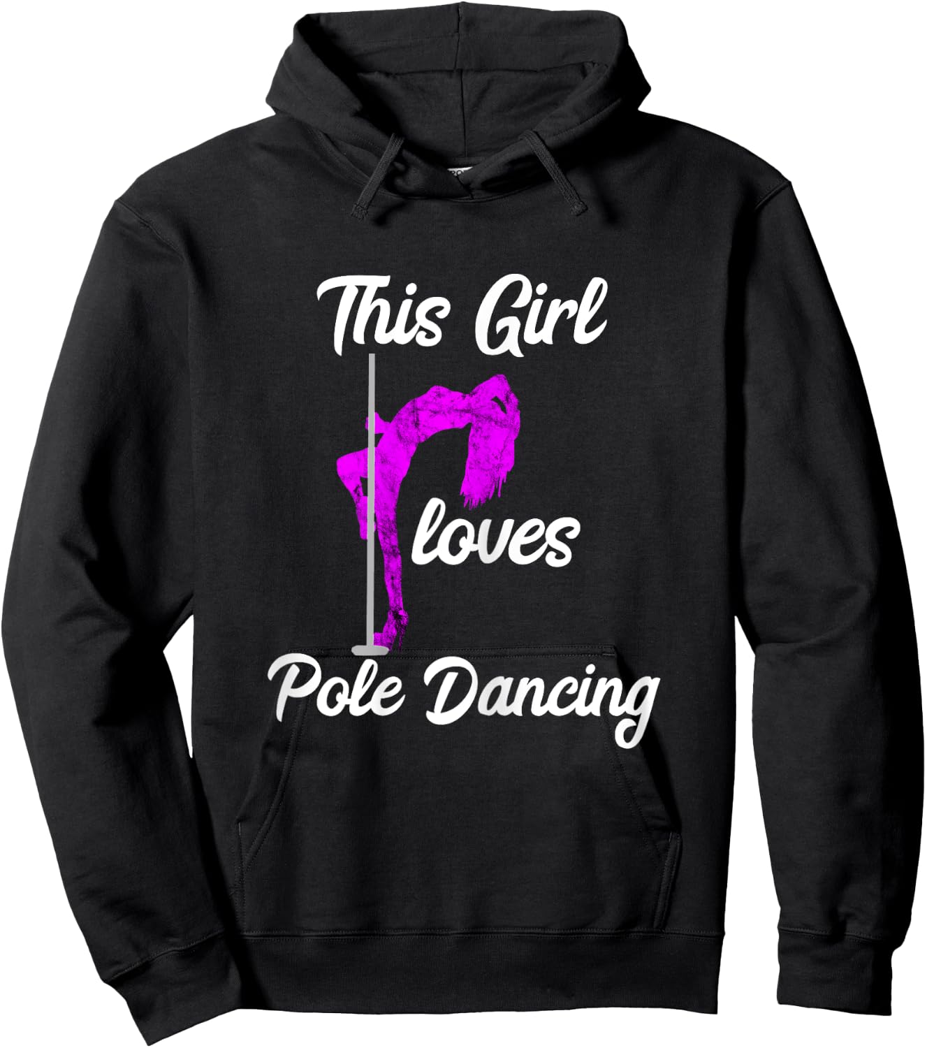 This Girl Loves Pole Dancing Strippers Dancer Dance Hoodie - Hoodie | Black