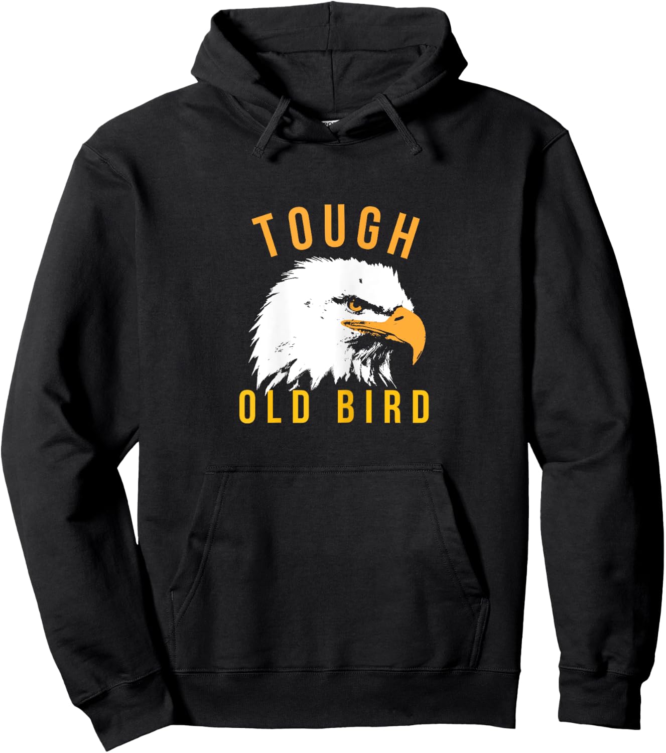 Tough Old Bird Patriotic Eagle Gift Mom Grandma Hoodie - Hoodie | Black