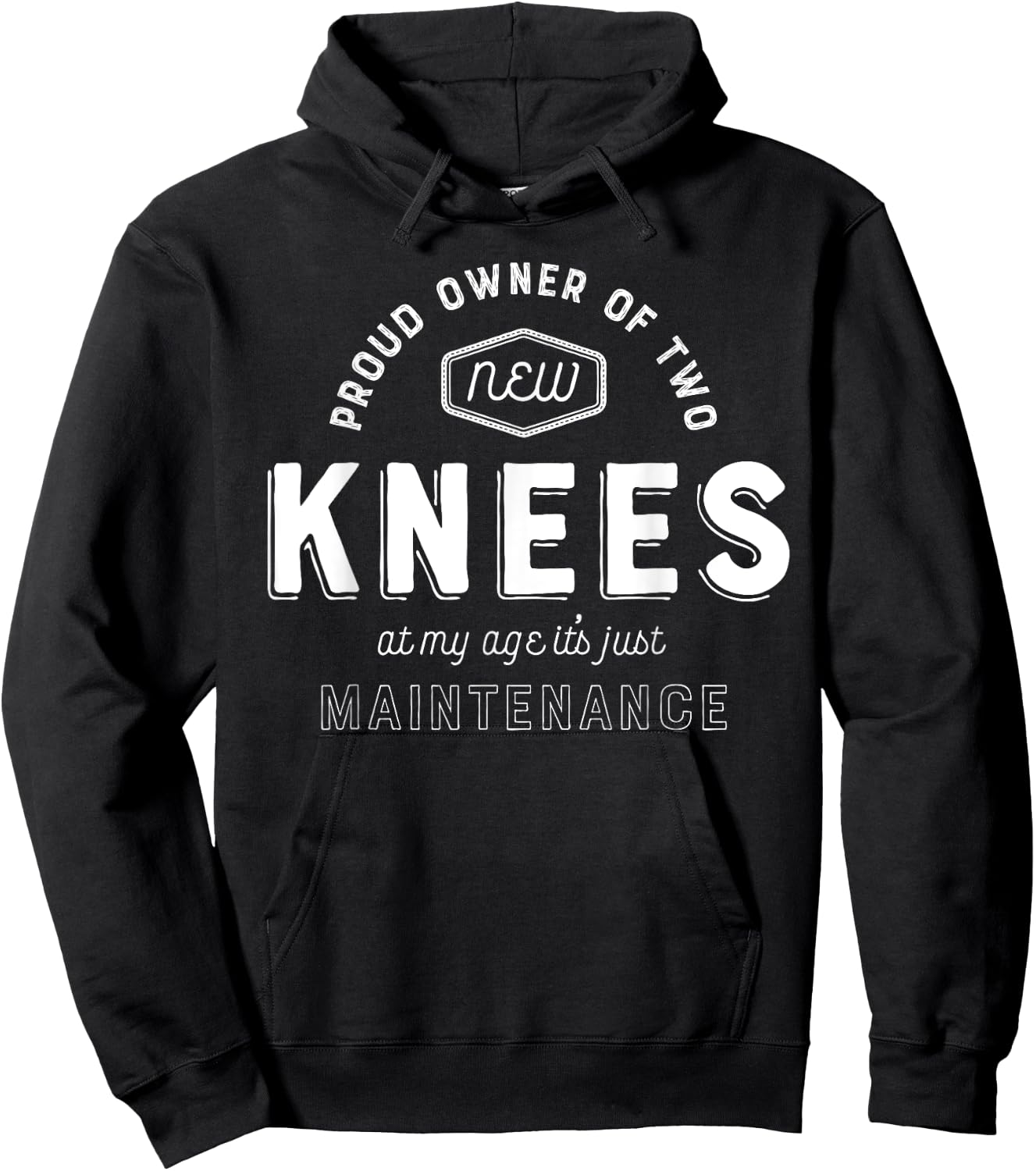 Knee Replacement Surgery Shirt Funny Get Well Gift Hospital Hoodie - Hoodie | Black
