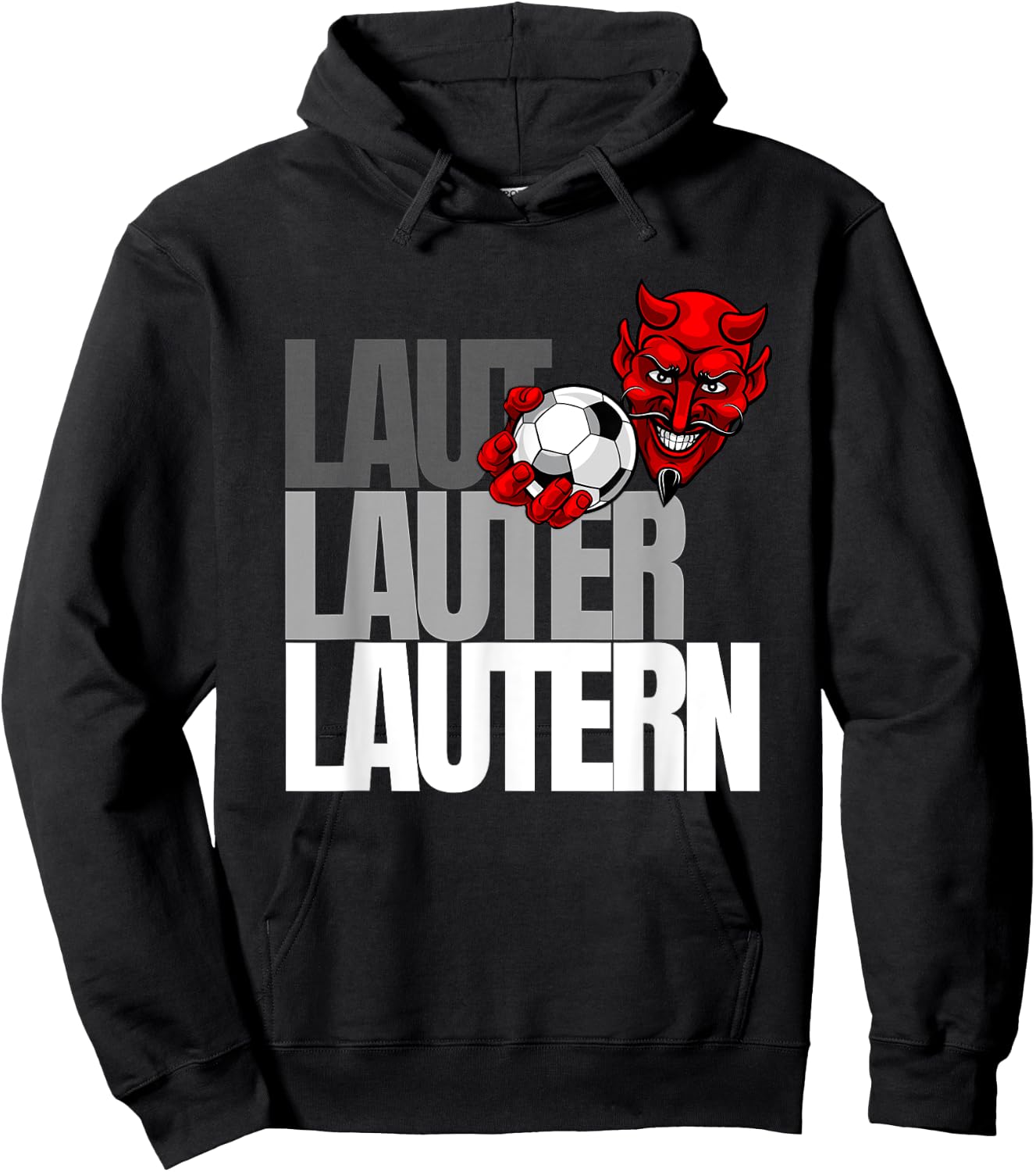 Football Lautern Verein Kaiserslautern Lautre Stadt Pfalz , black Hoodie - Hoodie | Black