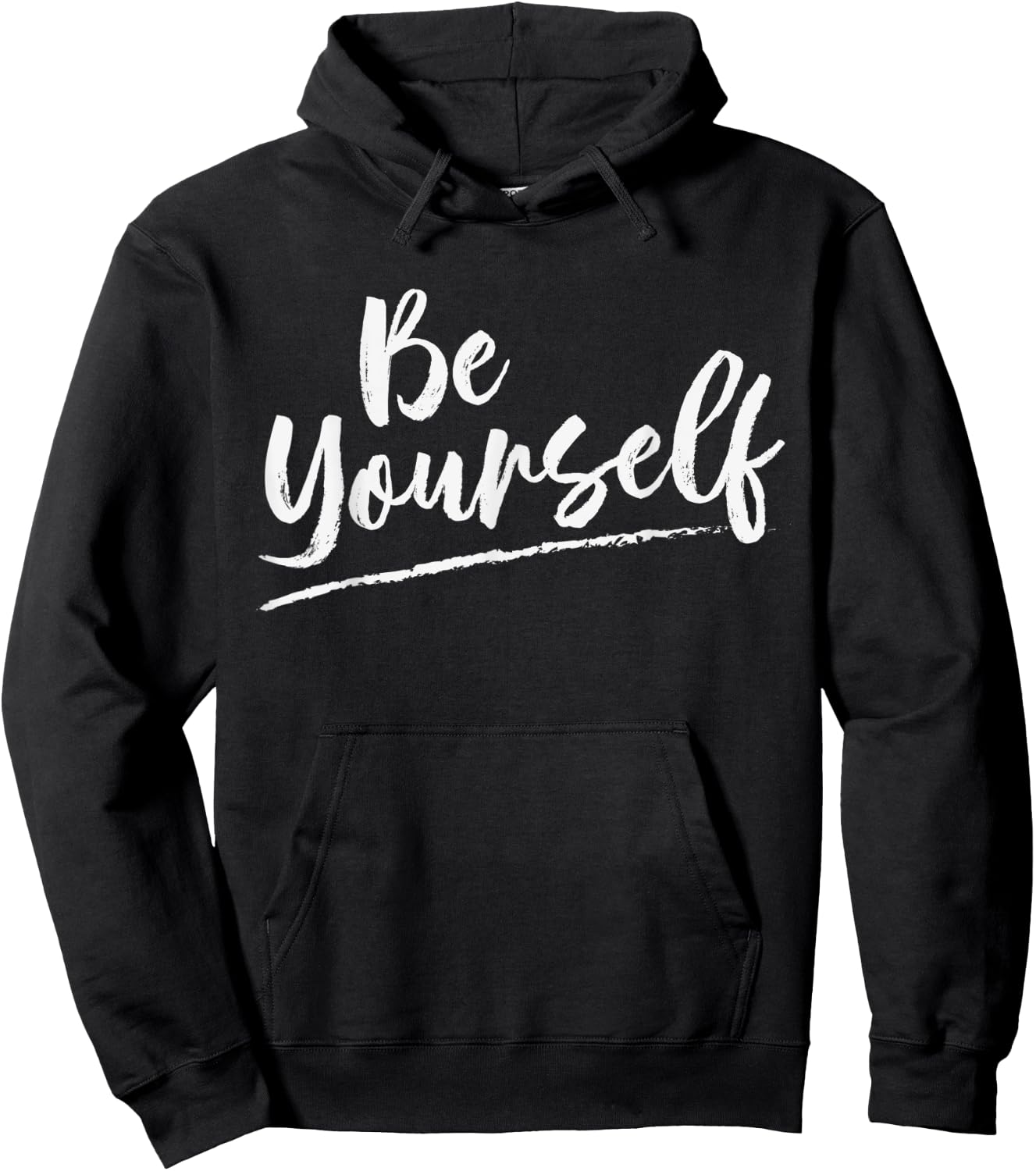 Be yourself message Hoodie - Hoodie | Black