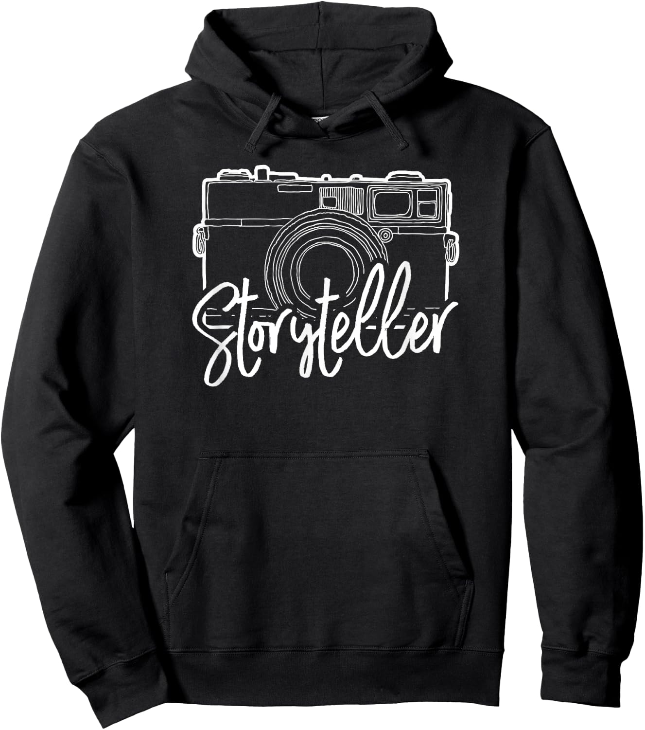 Cute Photography Storyteller With Camera Hoodie - Hoodie | Black